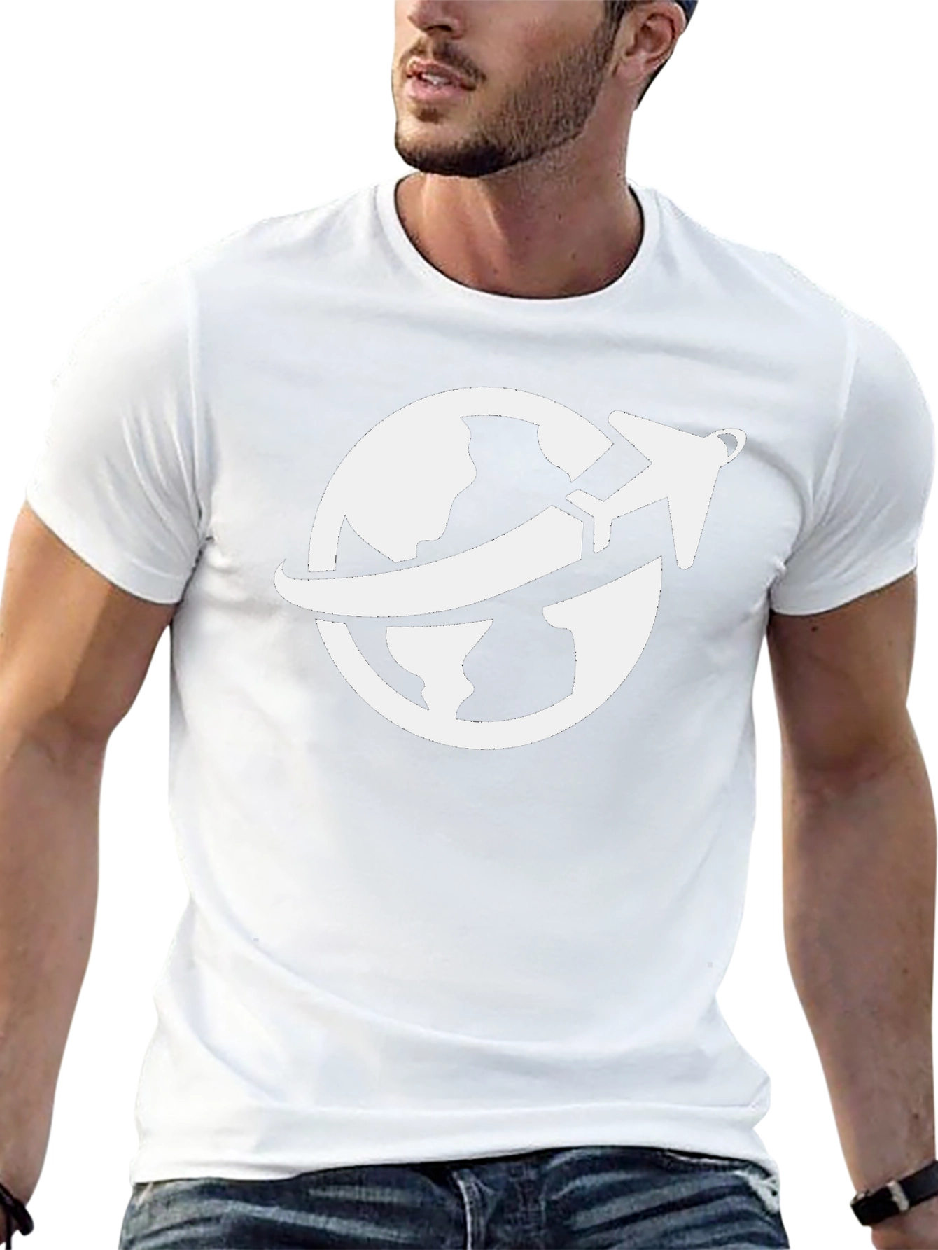 Travel the World Graphic Tee - Black