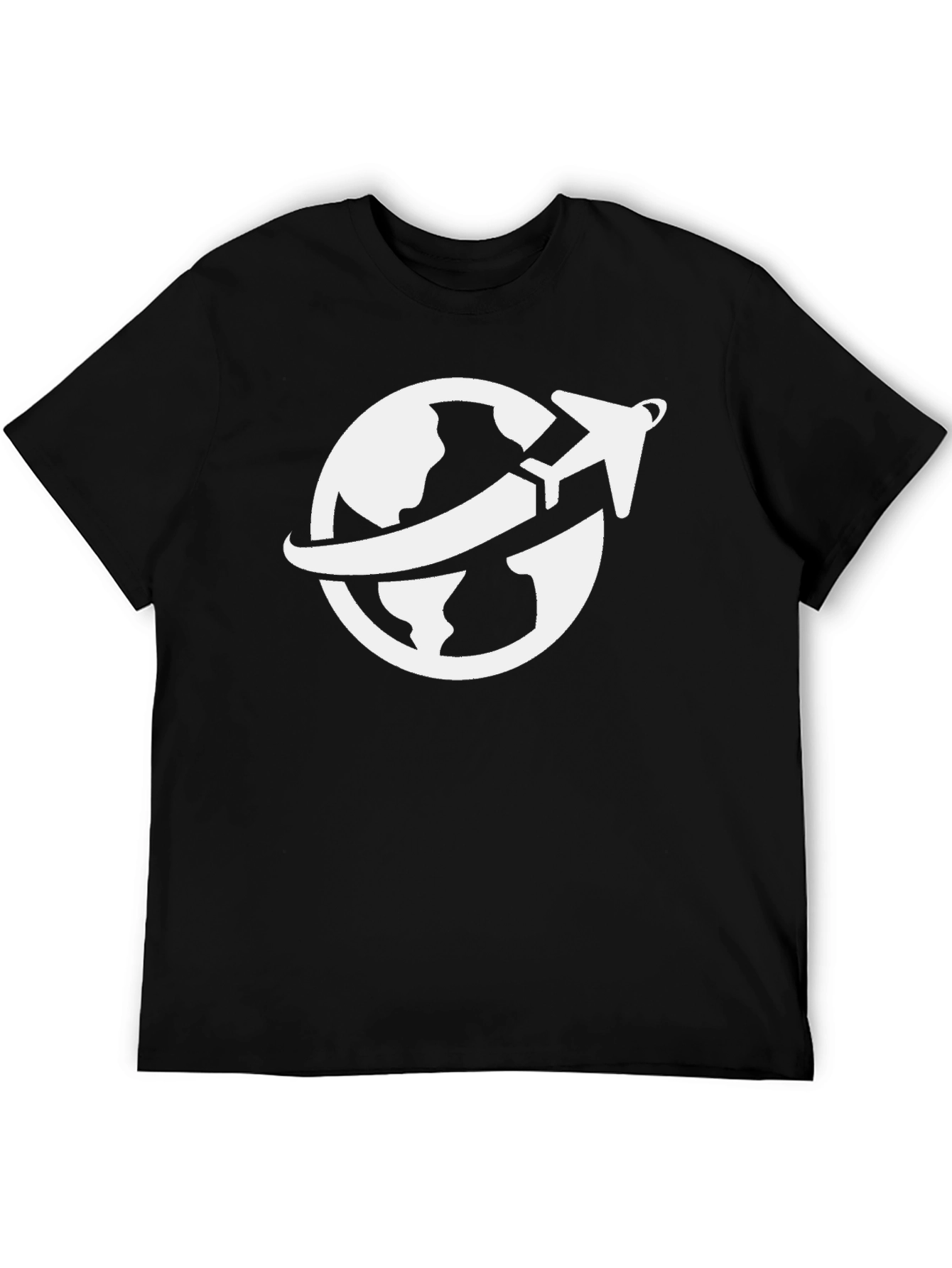 Travel the World Graphic Tee - Black