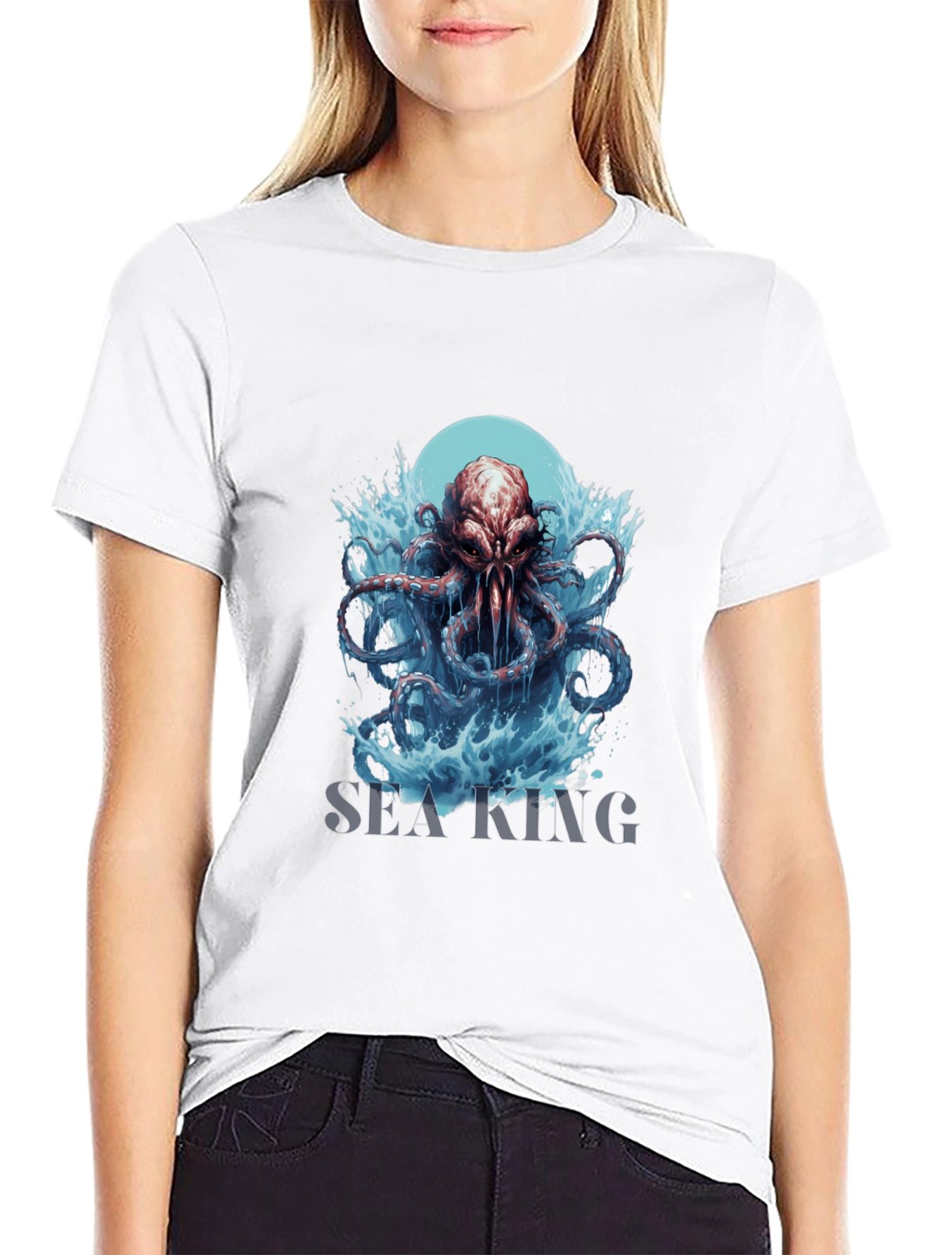 Sea King Octopus Graphic T-Shirt