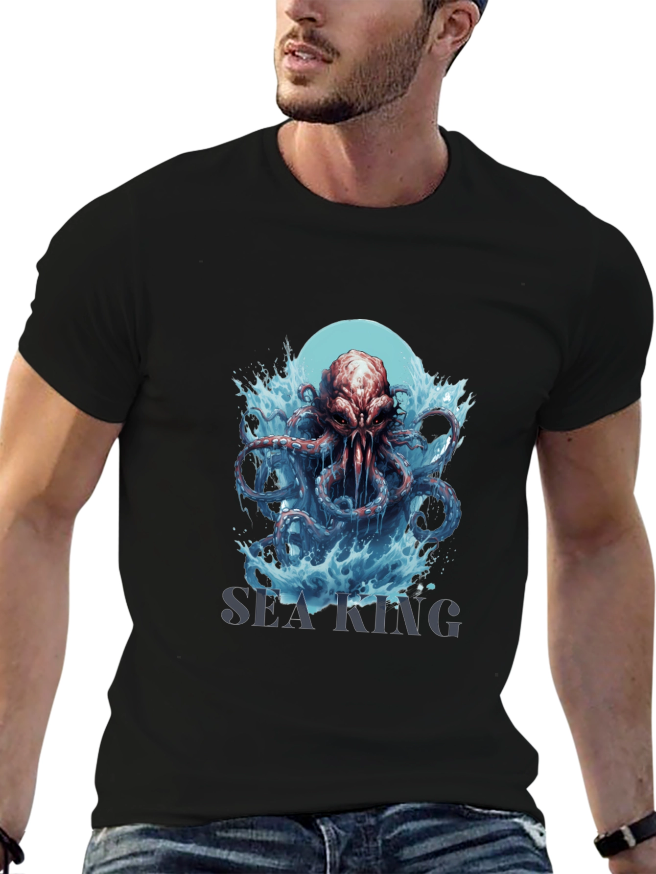Sea King Octopus Graphic T-Shirt