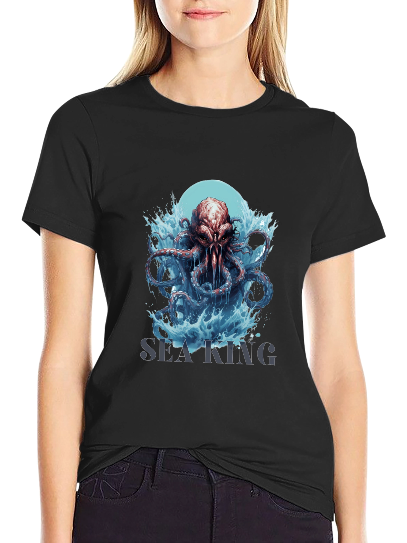 Sea King Octopus Graphic T-Shirt