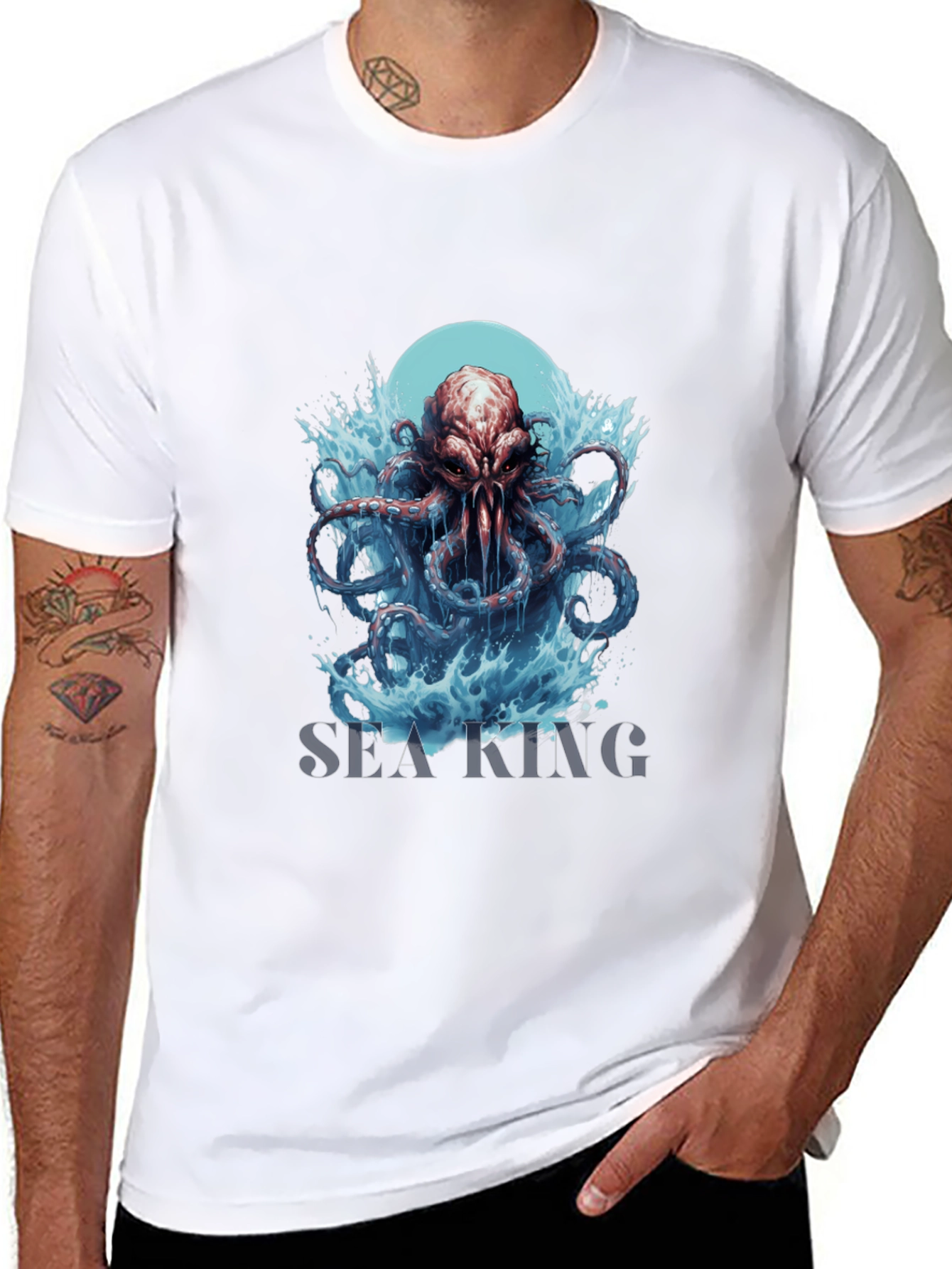 Sea King Octopus Graphic T-Shirt