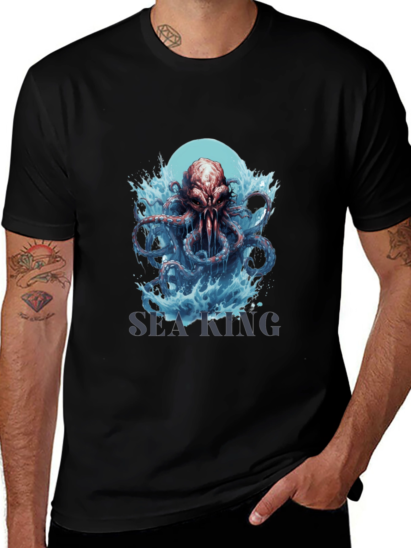 Sea King Octopus Graphic T-Shirt