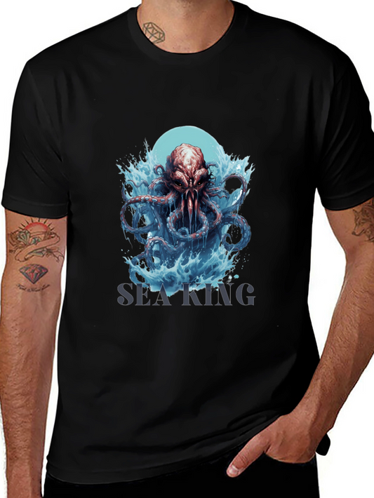 Sea King Octopus Graphic T-Shirt