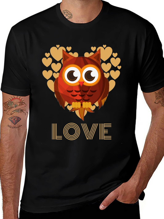Owl Love Graphic Tee - Cute Valentines Day Shirt