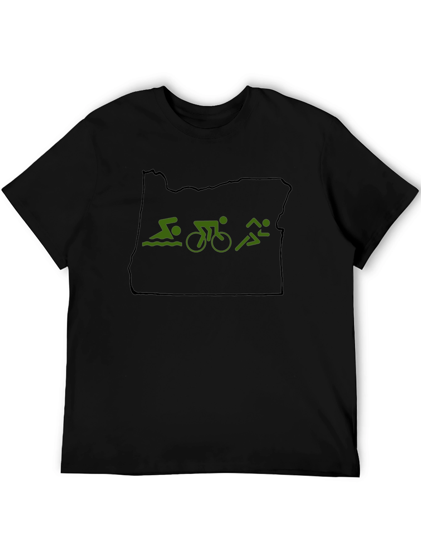 Oregon Triathlon Black T-Shirt