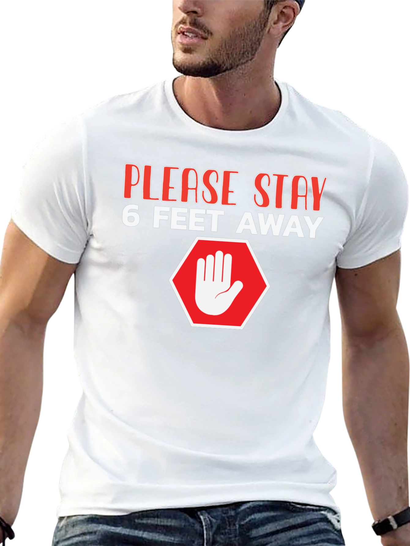 Stay Away Graphic Tee - Social Distancing T-Shirt
