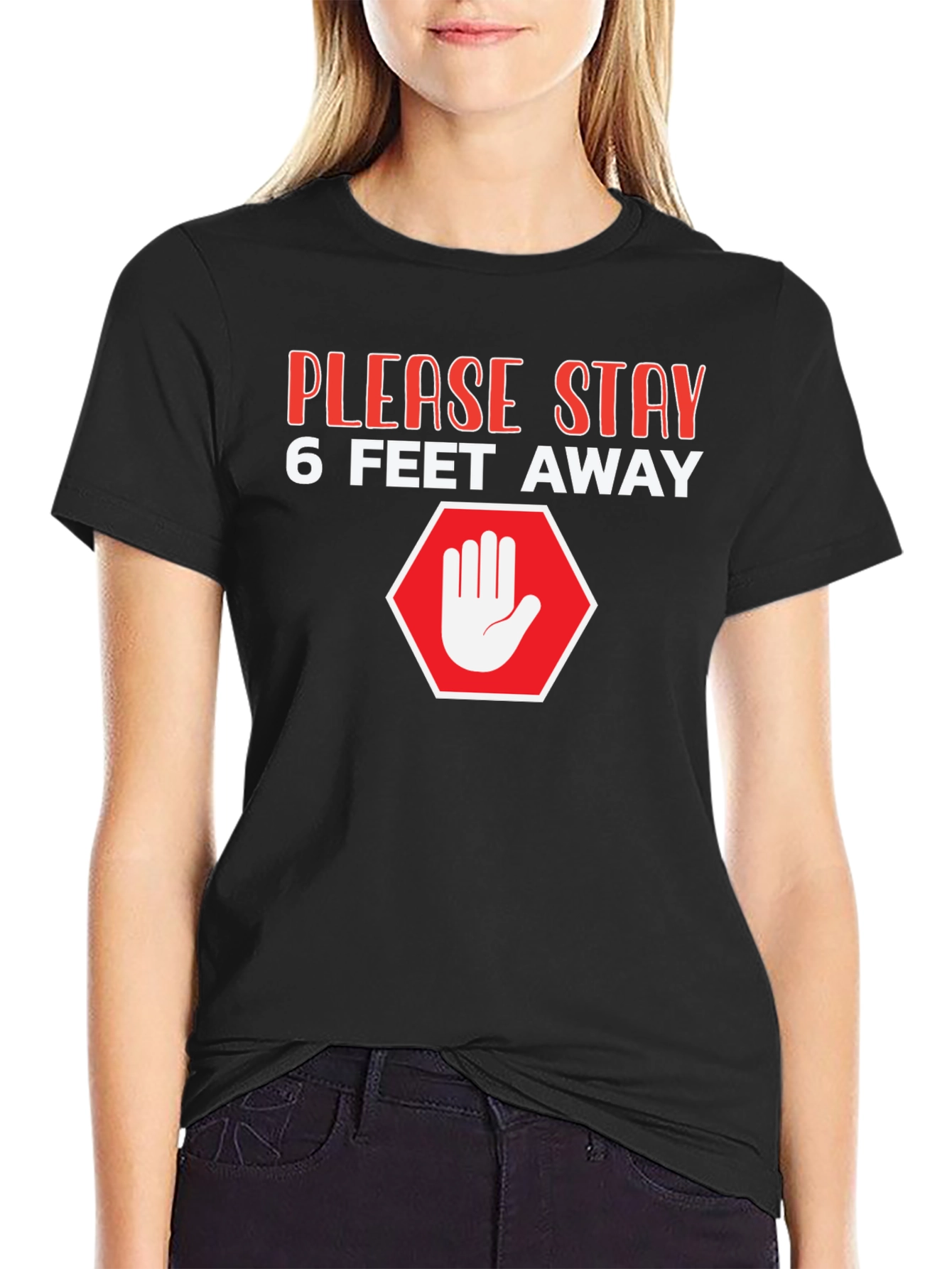 Stay Away Graphic Tee - Social Distancing T-Shirt