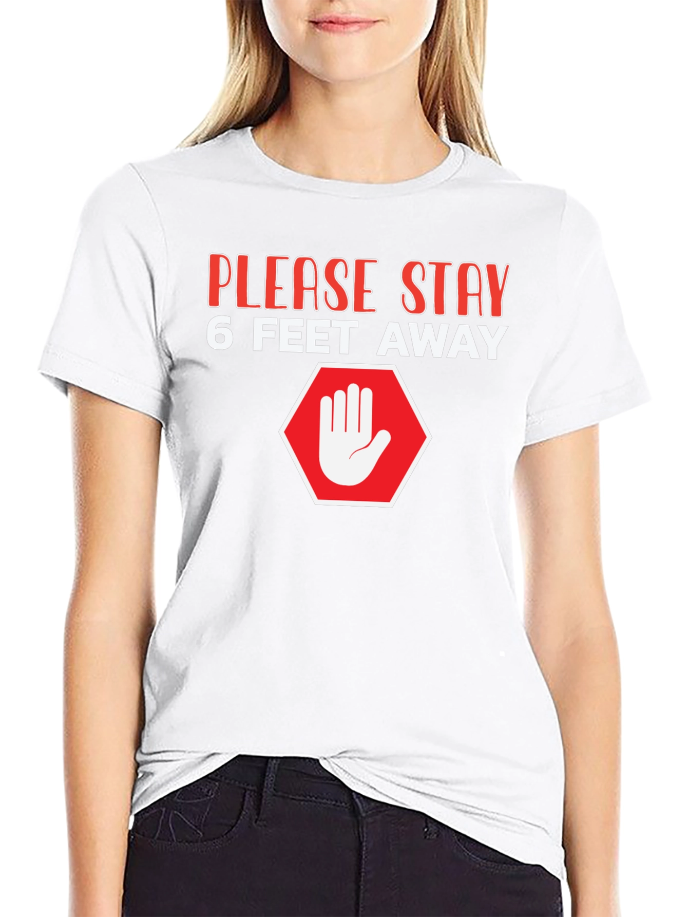 Stay Away Graphic Tee - Social Distancing T-Shirt