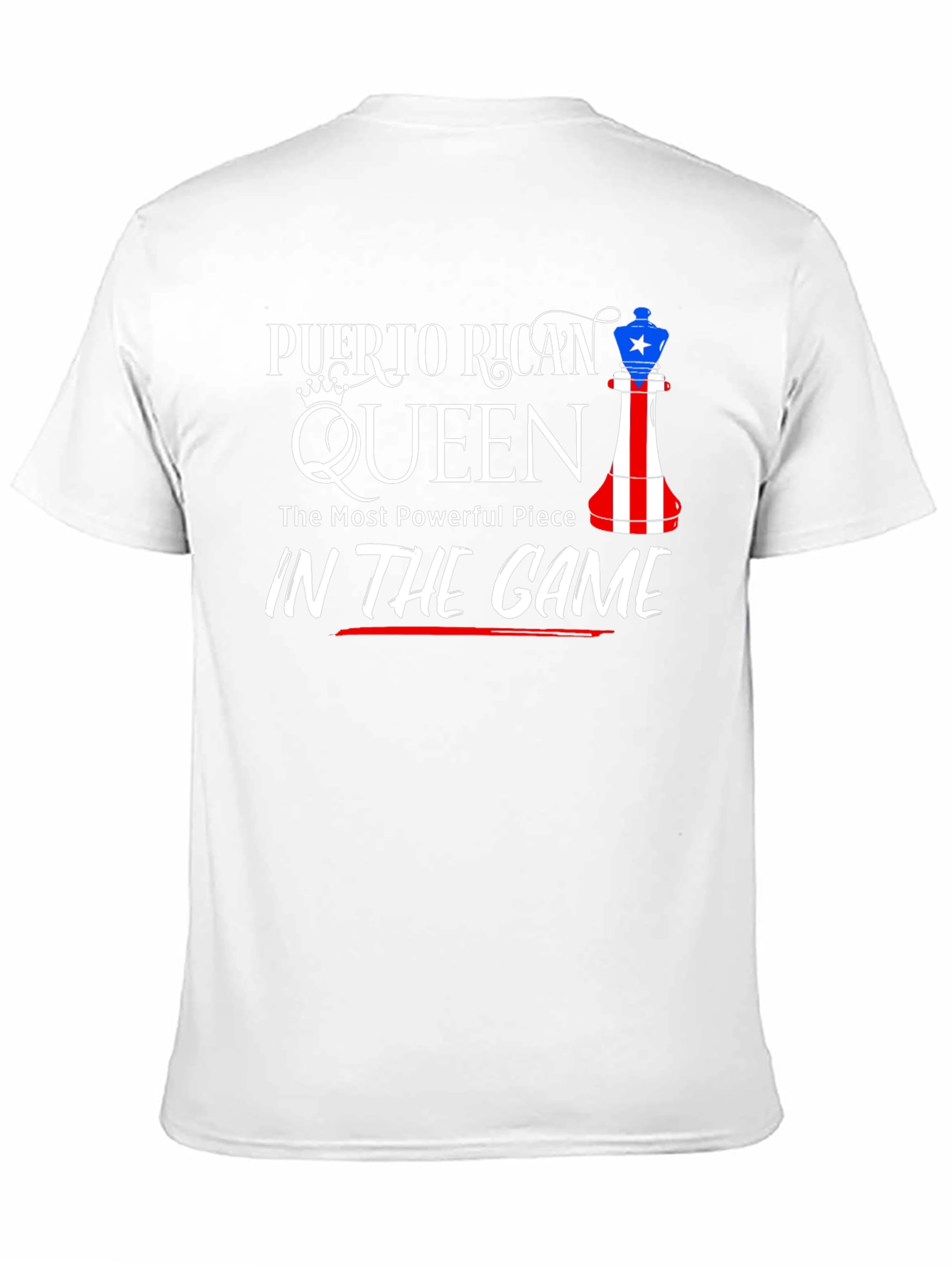 Puerto Rican Queen T-Shirt Chess Piece