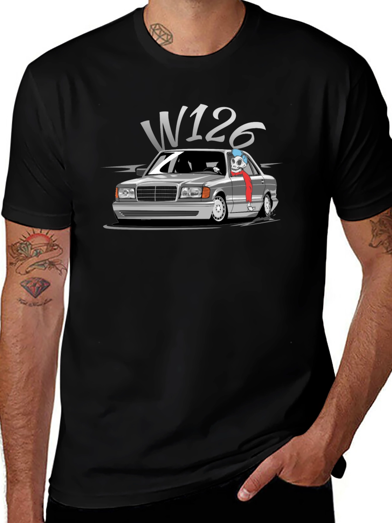 W126 Car T-Shirt - Classic Cool Graphic Tee