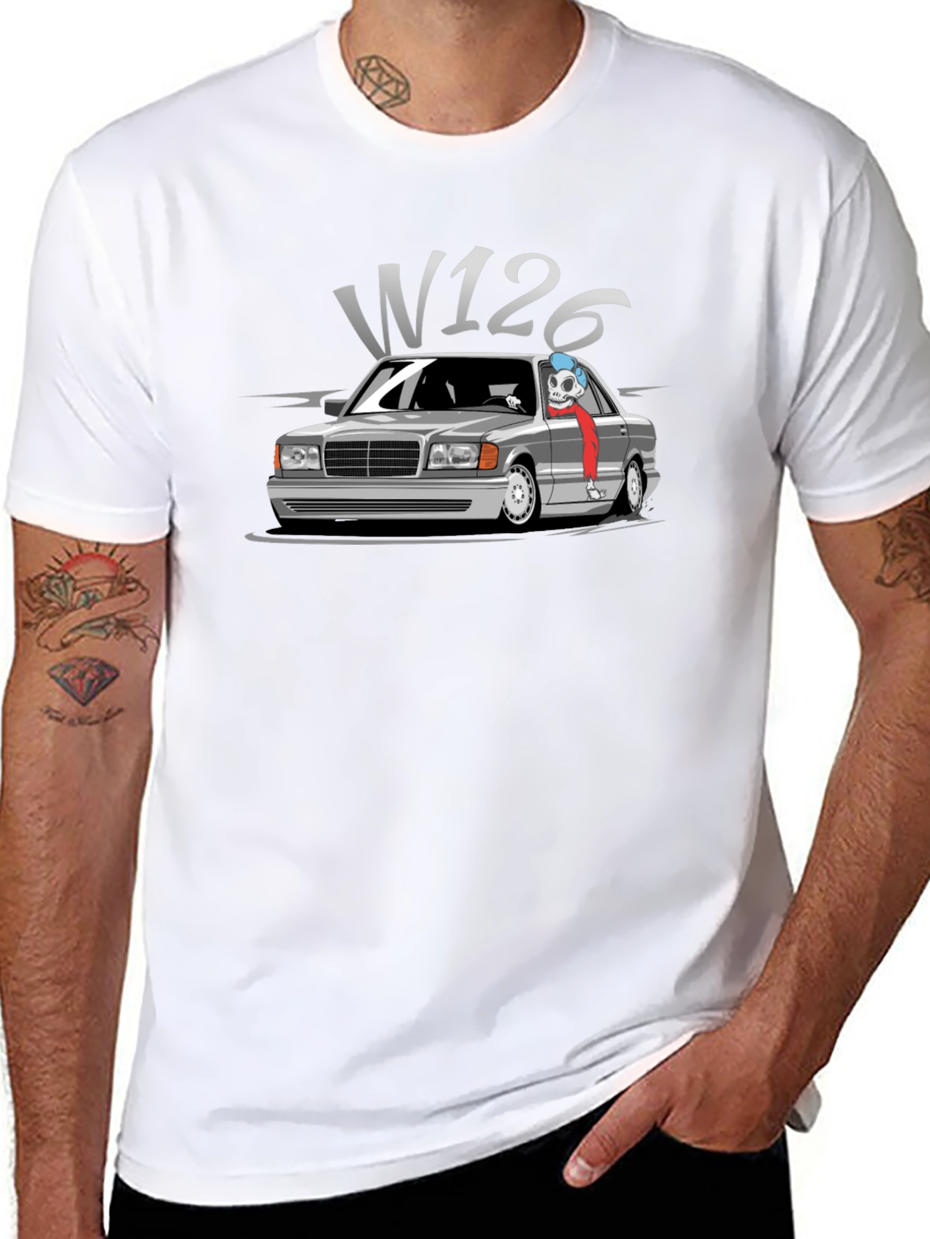 W126 Car T-Shirt - Classic Cool Graphic Tee