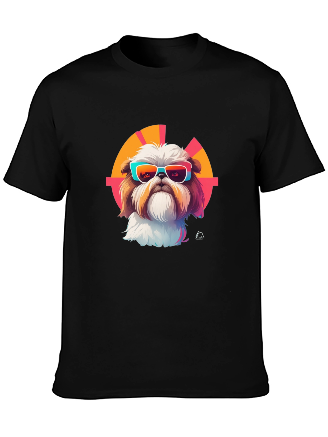 Shih Tzu Sunglasses Retro T-Shirt – Stylish Dog Lover Tee