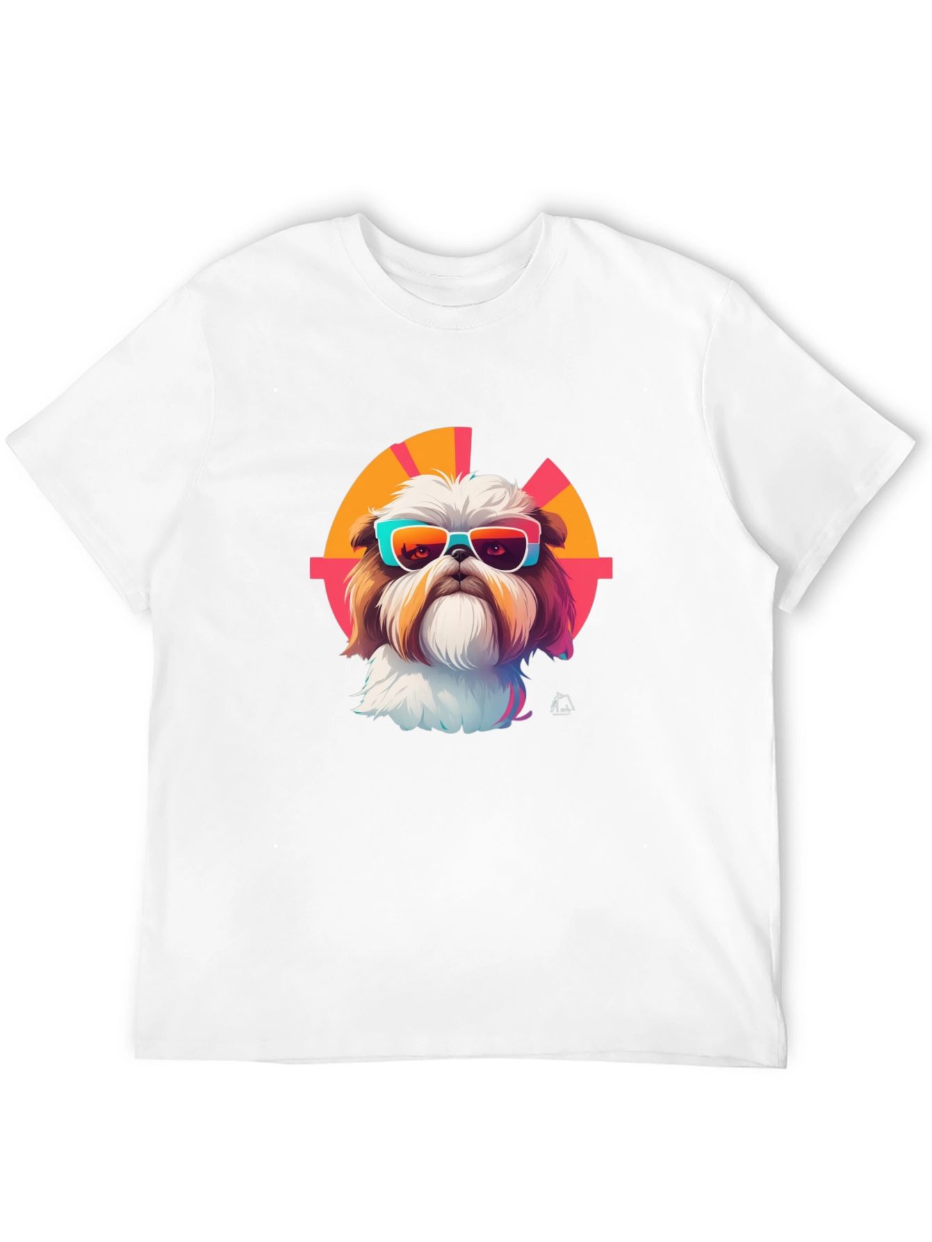 Shih Tzu Sunglasses Retro T-Shirt – Stylish Dog Lover Tee