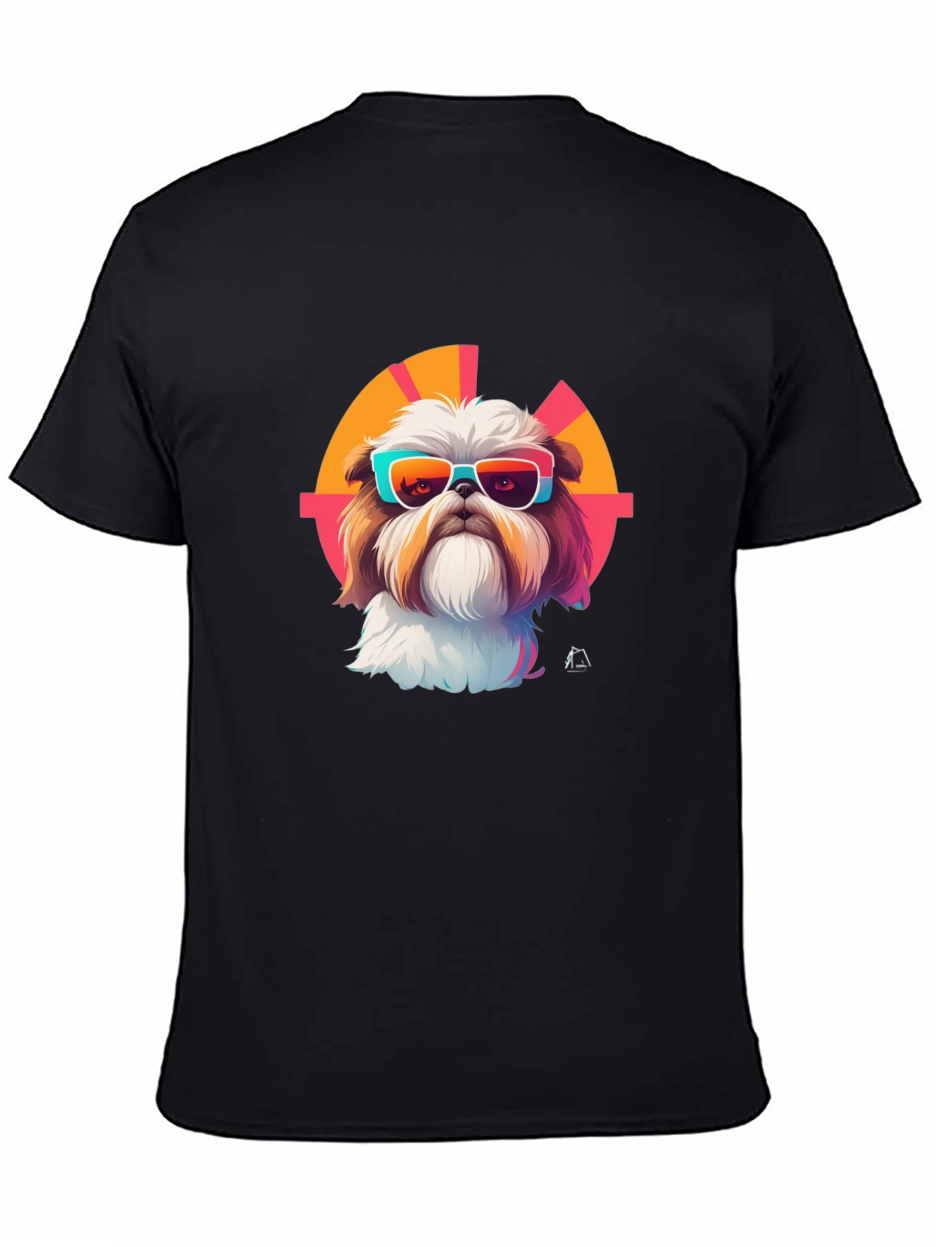 Shih Tzu Sunglasses Retro T-Shirt – Stylish Dog Lover Tee