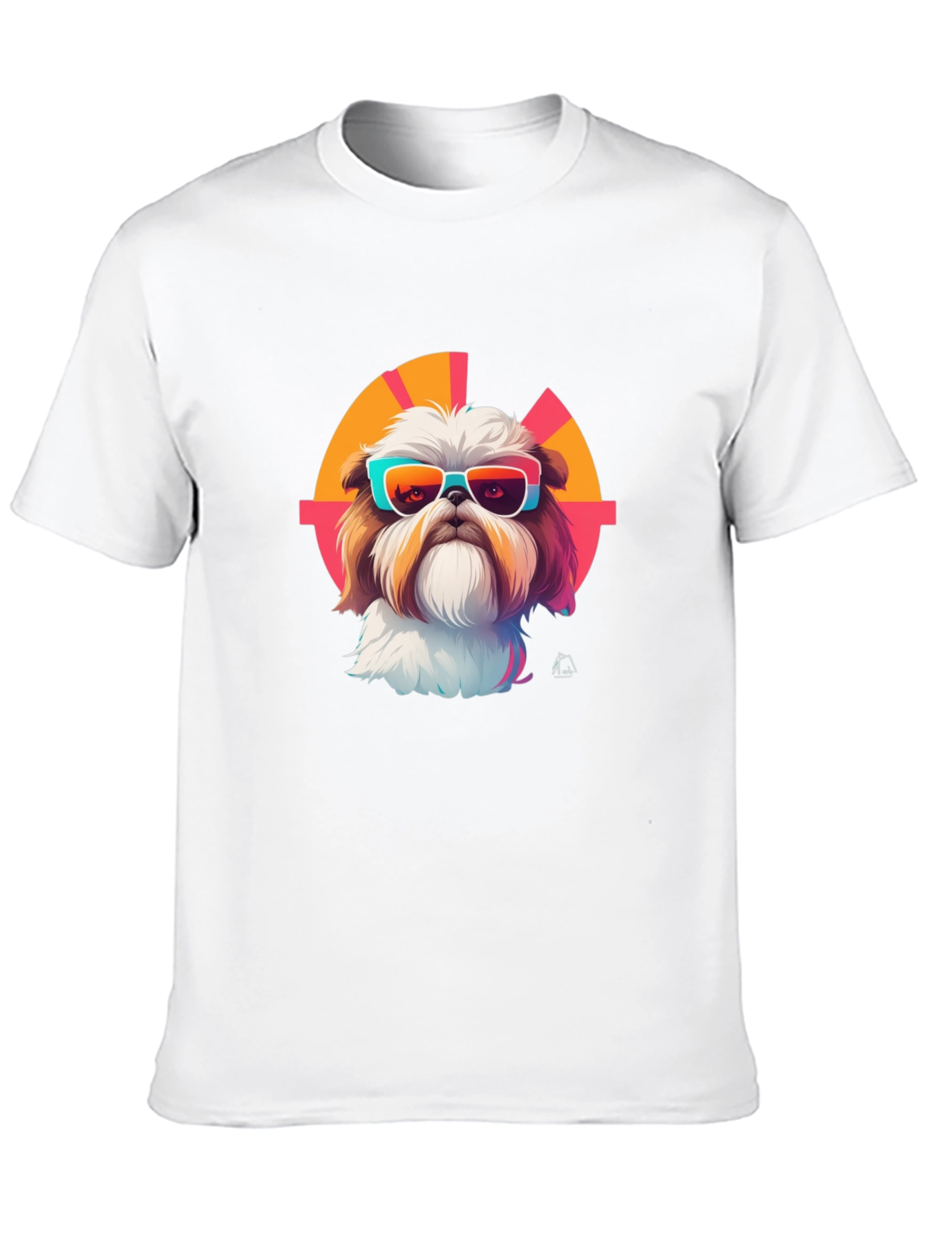Shih Tzu Sunglasses Retro T-Shirt – Stylish Dog Lover Tee