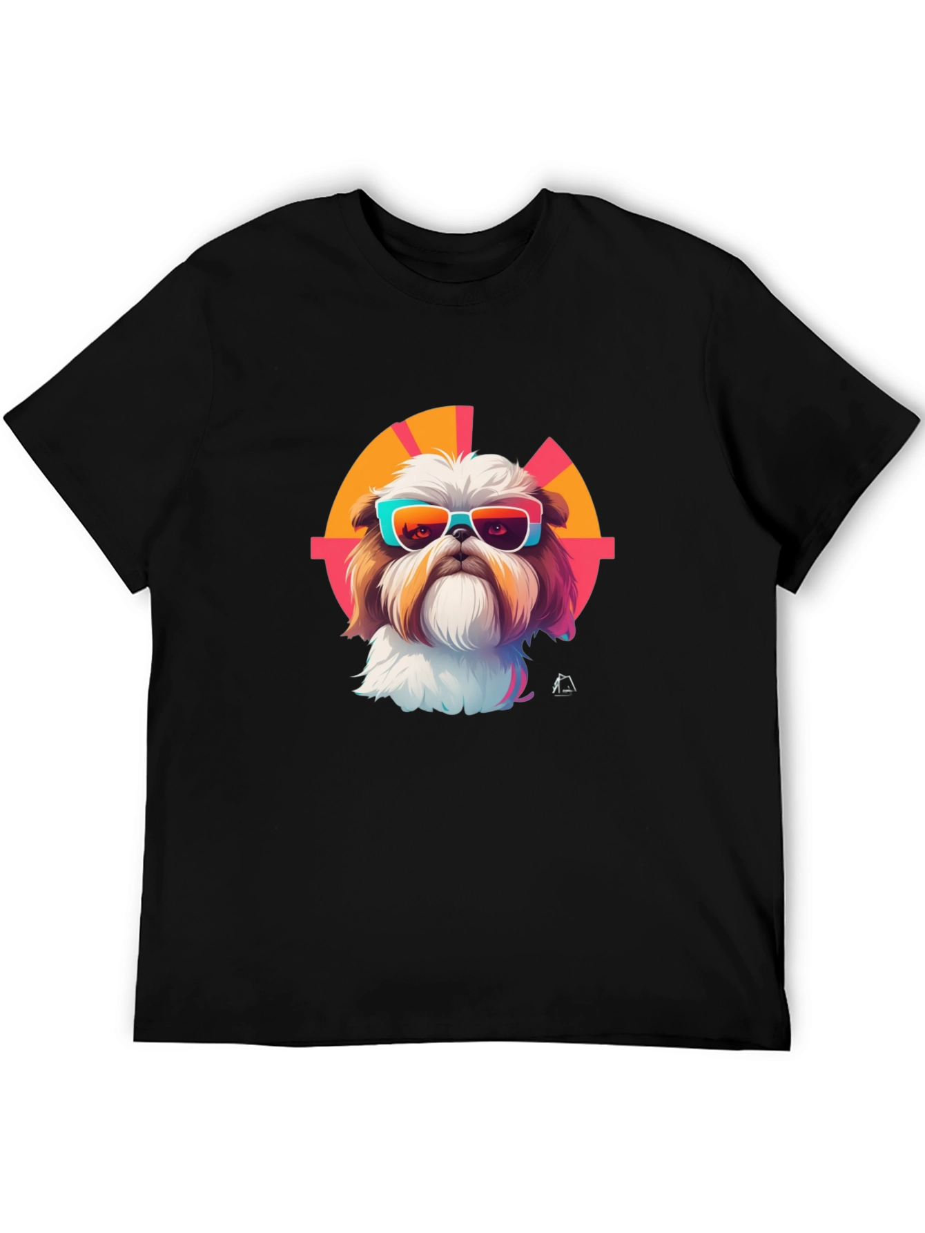 Shih Tzu Sunglasses Retro T-Shirt – Stylish Dog Lover Tee