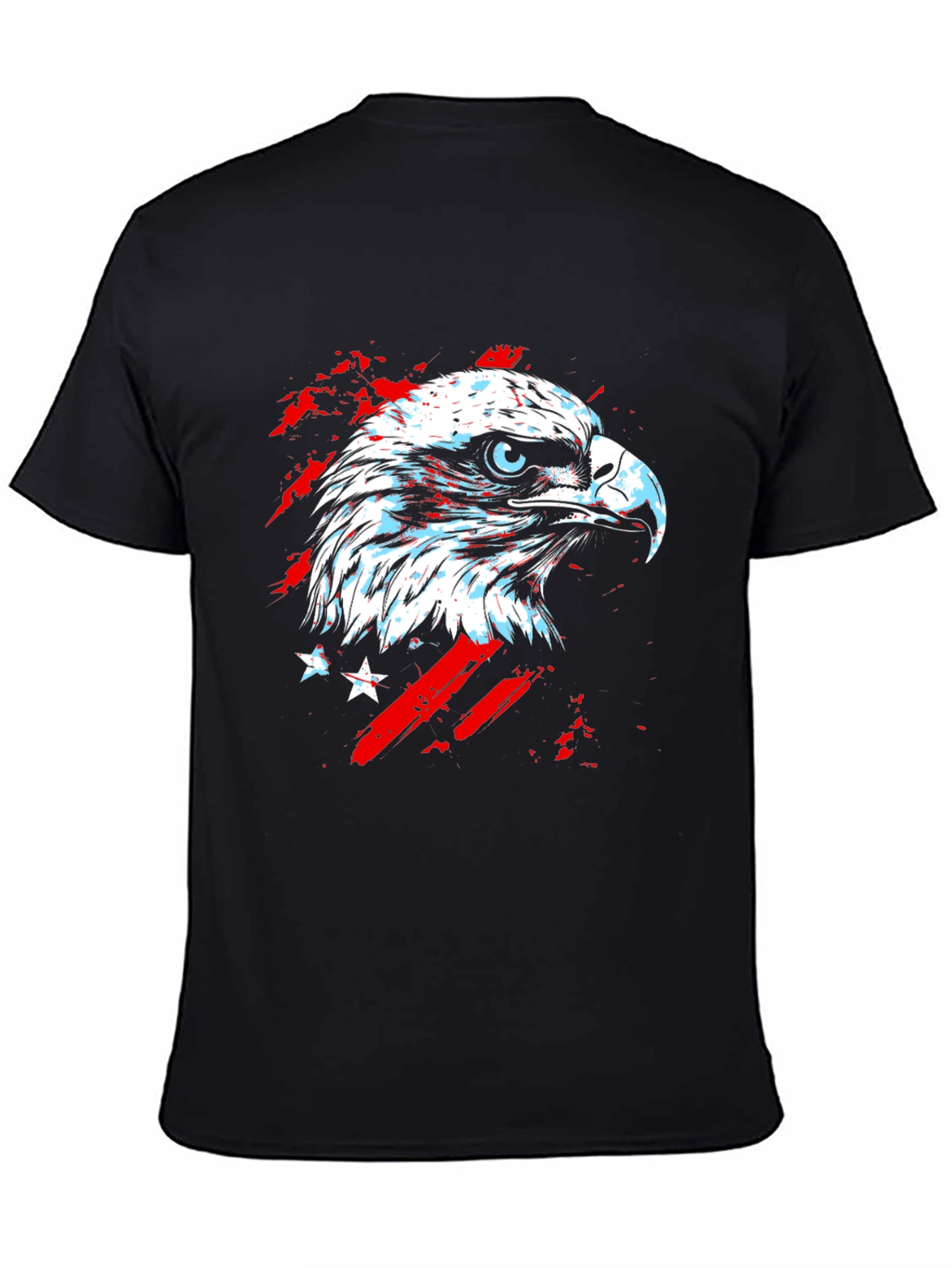 American Eagle Graphic Print Black T-Shirt