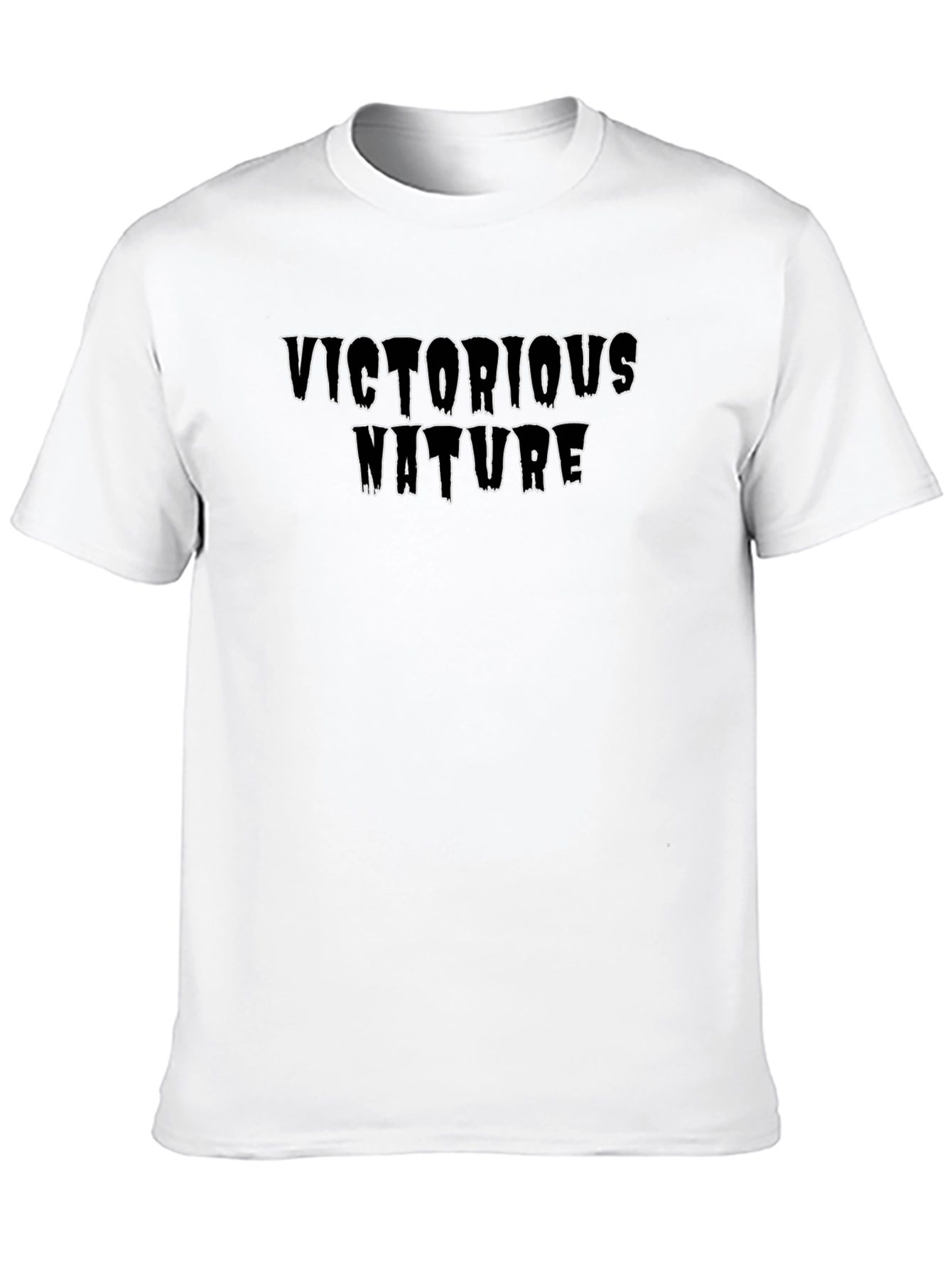 Victorious Nature Graphic T-Shirt - Black Tee