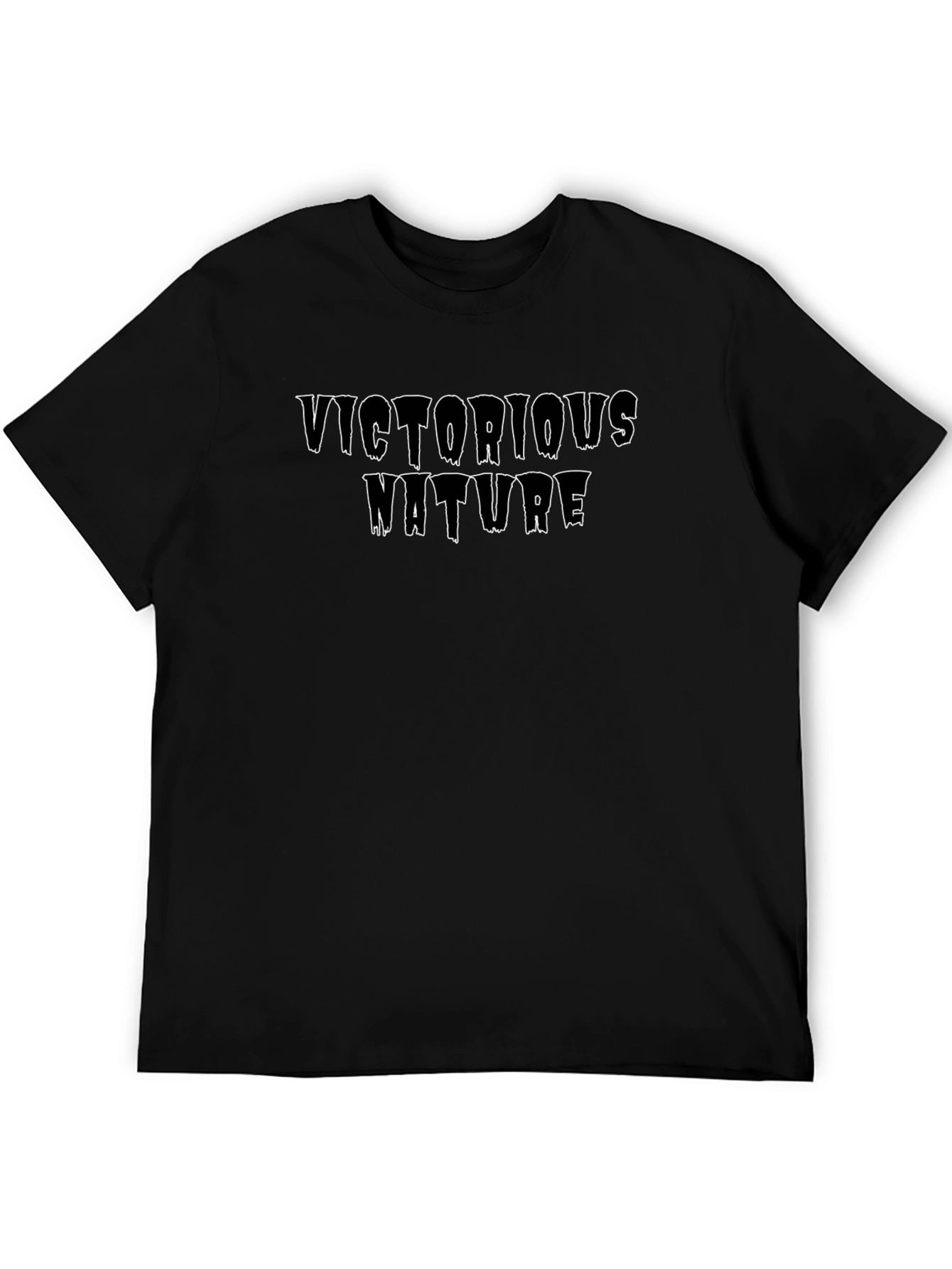 Victorious Nature Graphic T-Shirt - Black Tee