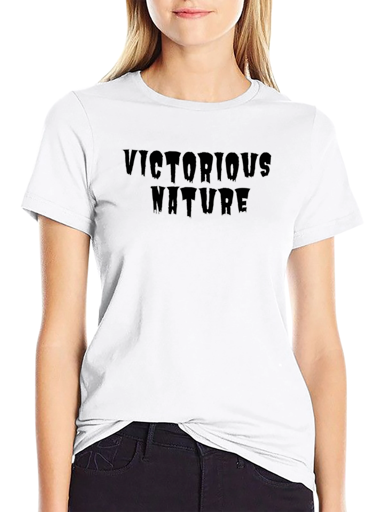 Victorious Nature Graphic T-Shirt - Black Tee