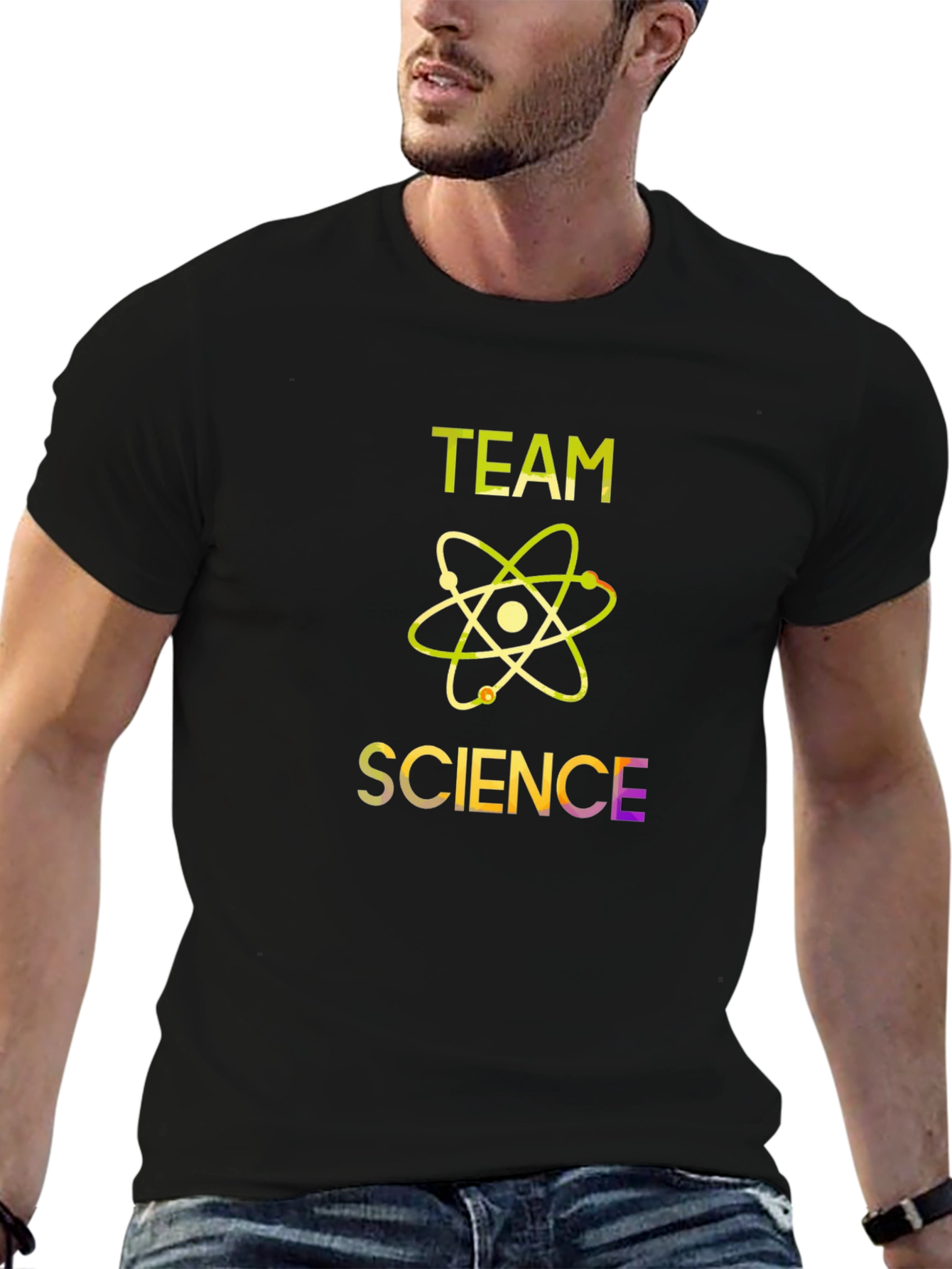 Team Science Graphic T-Shirt - Black