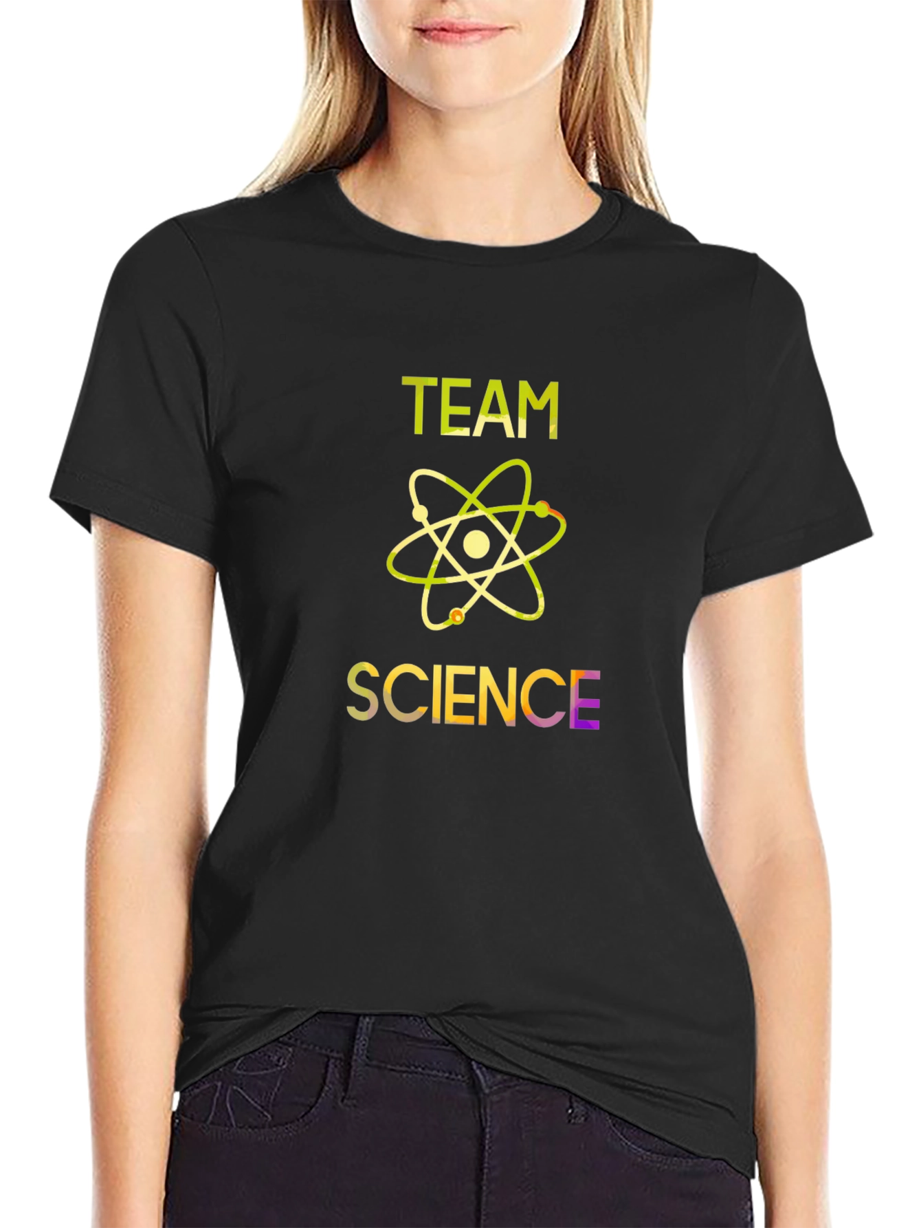Team Science Graphic T-Shirt - Black
