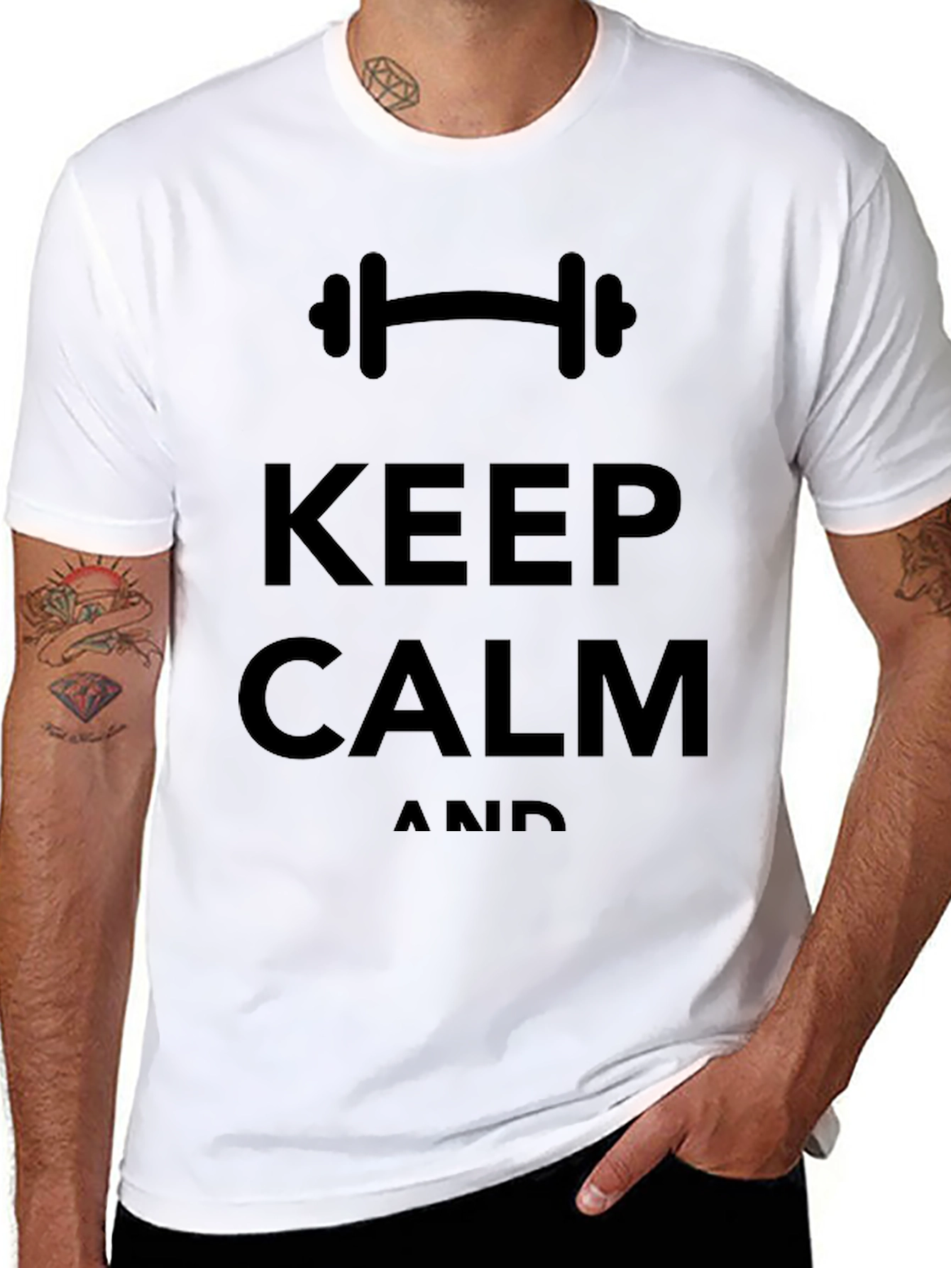 Keep Calm & Lift On T-Shirt - Black