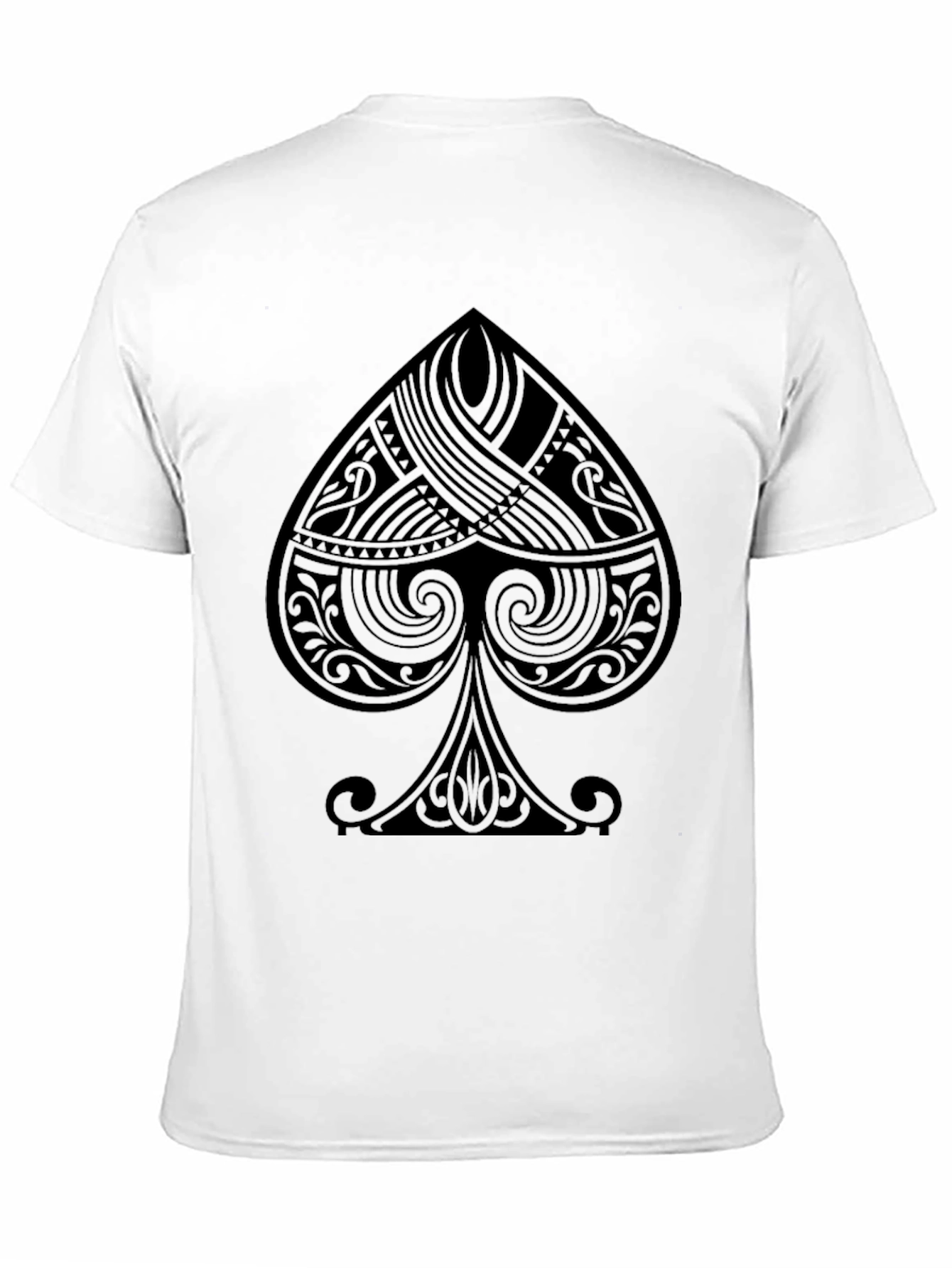 Stylish Black Spade Graphic T-Shirt