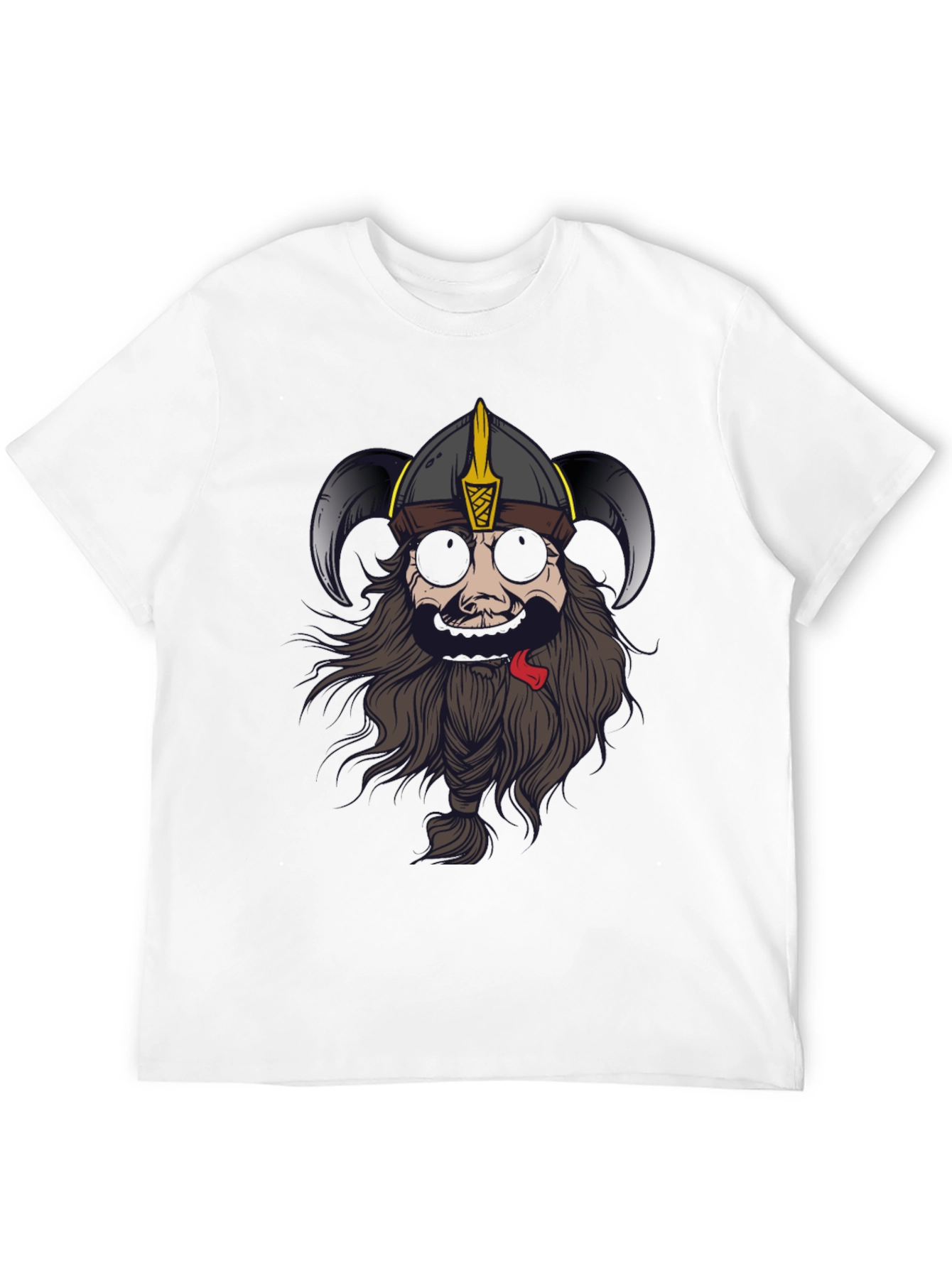 Viking Graphic Tee - Black Cotton Blend
