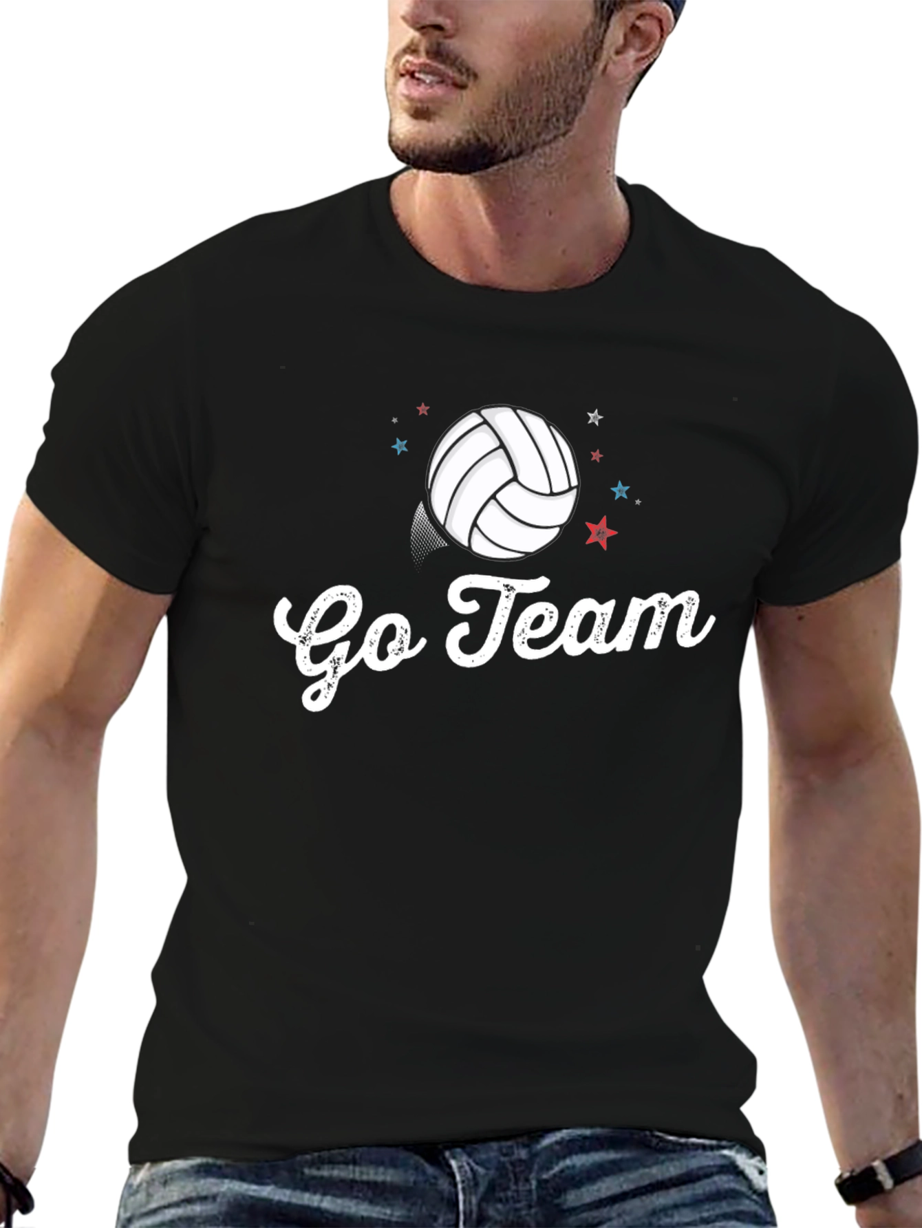 Go Team Volleyball Graphic Tee