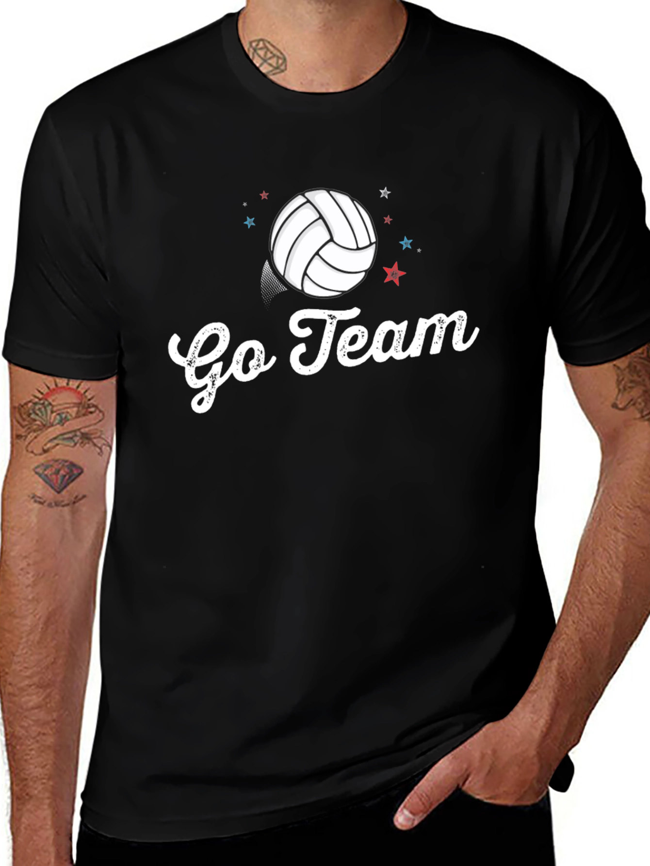 Go Team Volleyball Graphic Tee
