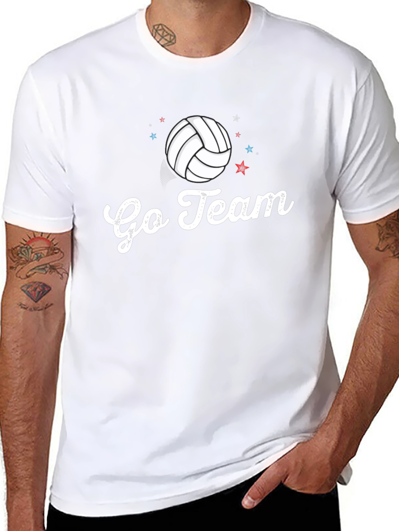 Go Team Volleyball Graphic Tee