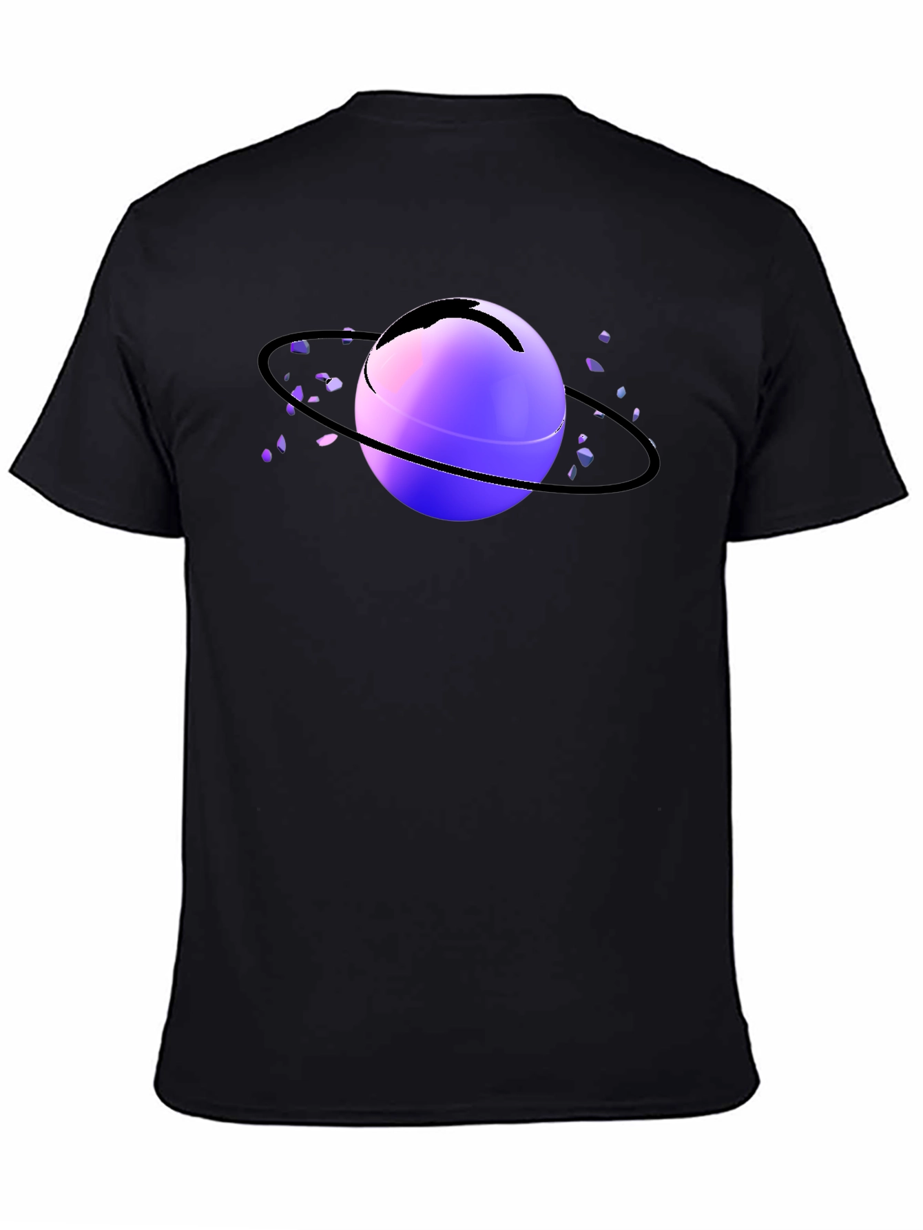 Planet Graphic T-Shirt - Black
