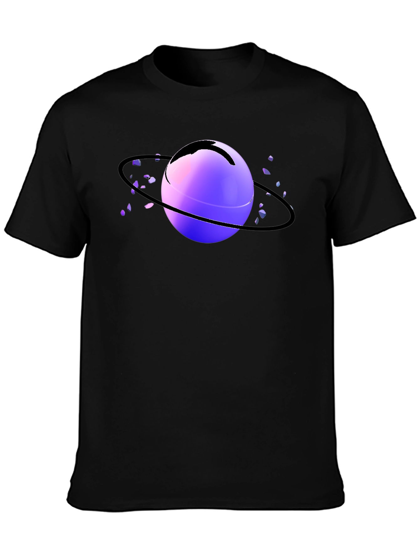 Planet Graphic T-Shirt - Black
