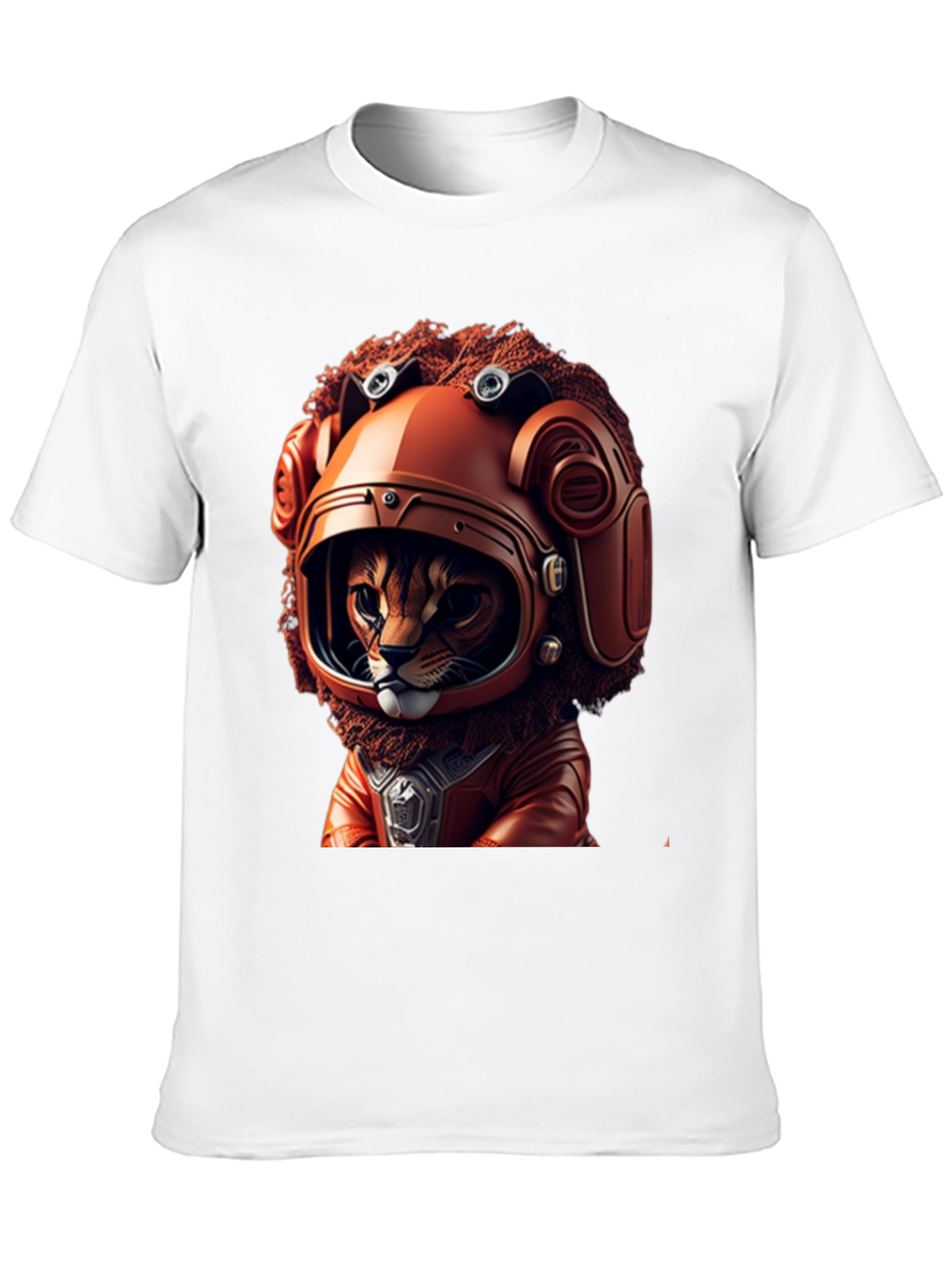 Cat Astronaut Graphic Black T-Shirt