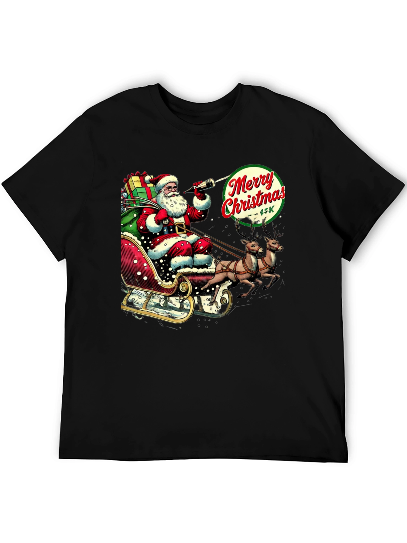 Merry Christmas Santa Sleigh T-Shirt