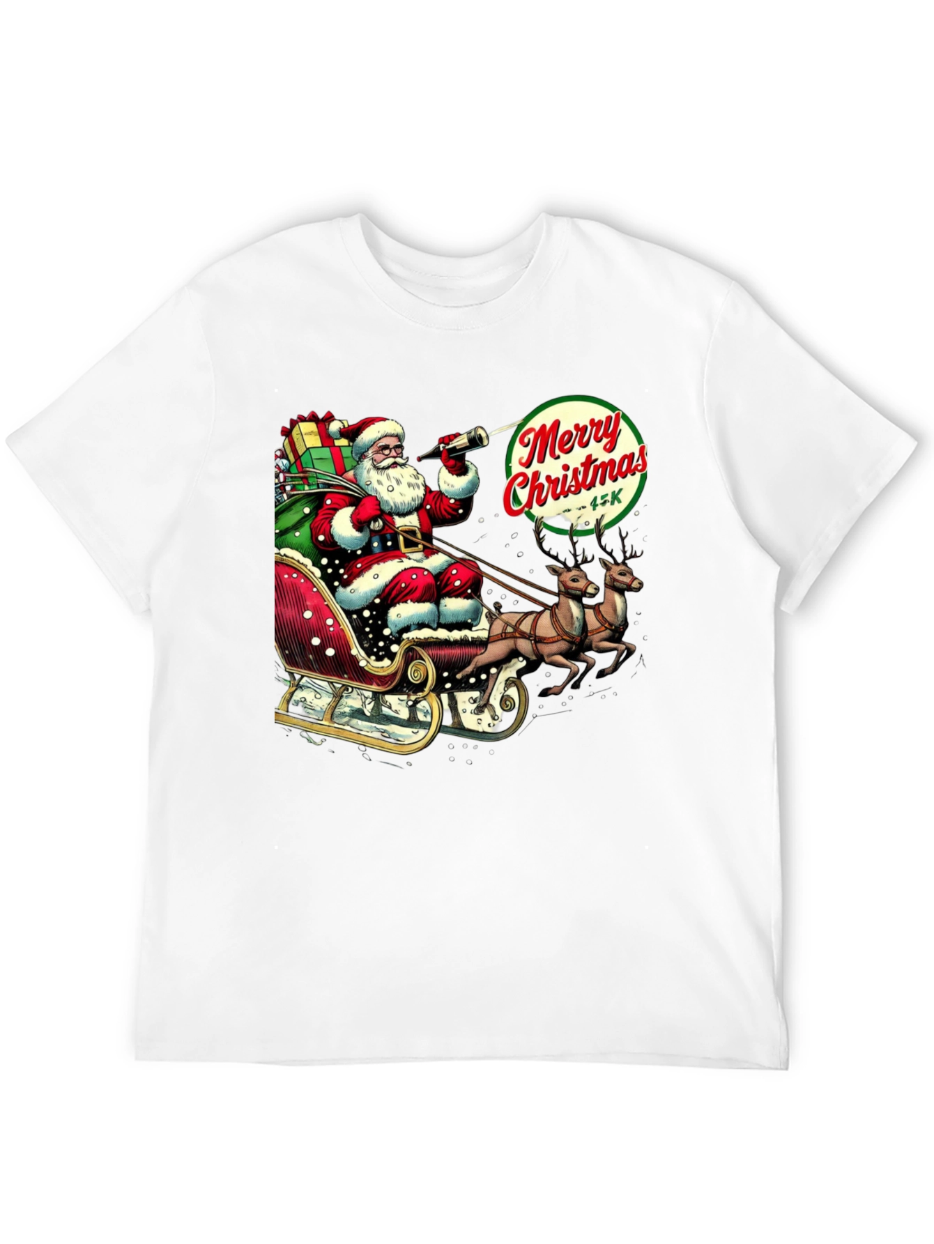 Merry Christmas Santa Sleigh T-Shirt