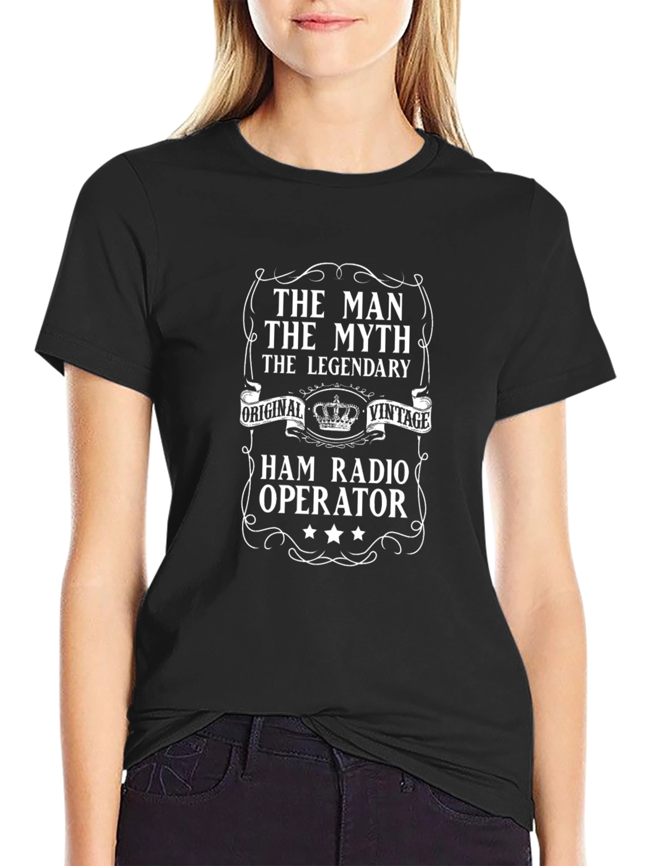 Ham Radio Operator Black T-Shirt