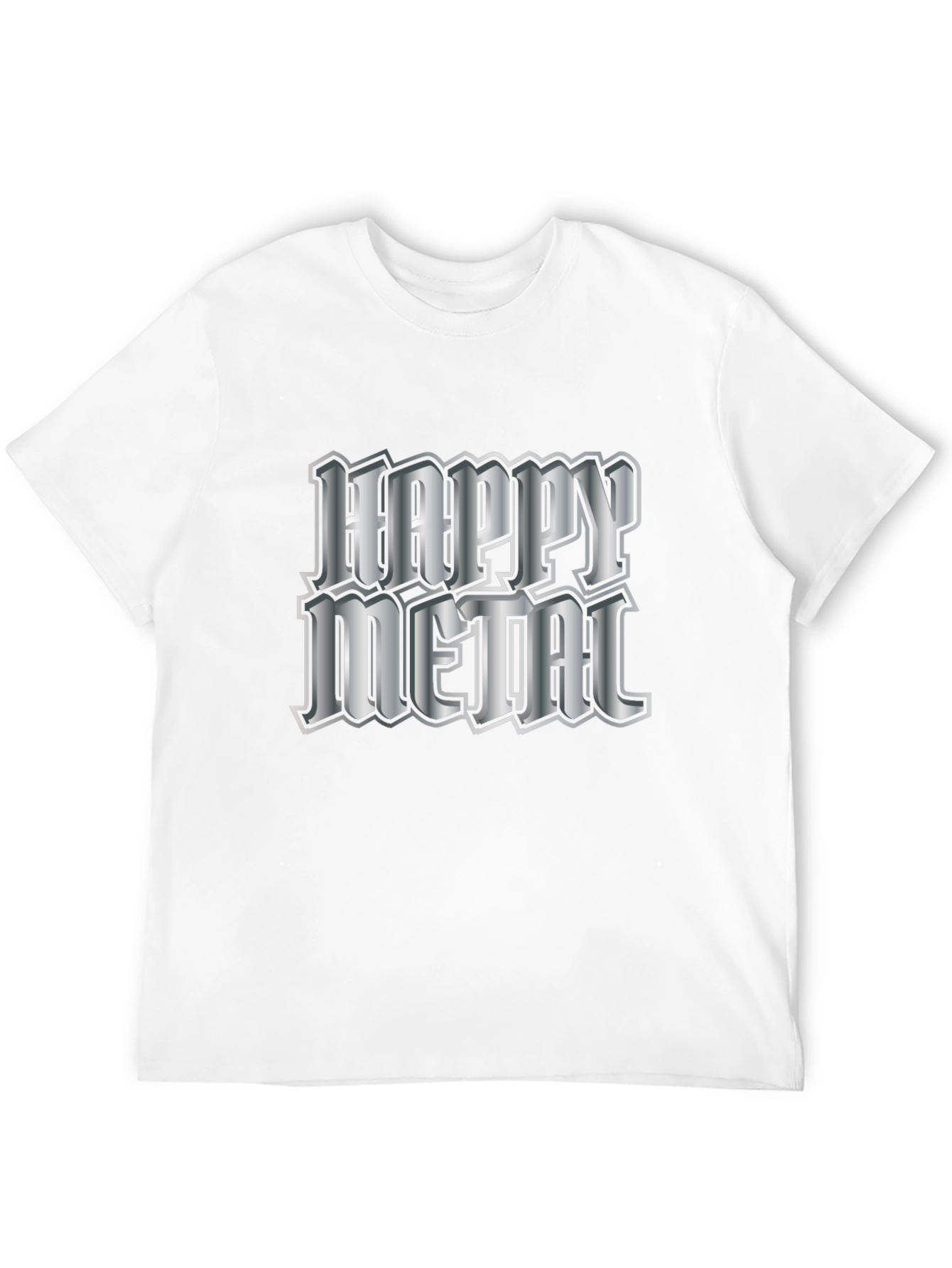Happy Metal Black T-Shirt Graphic Tee