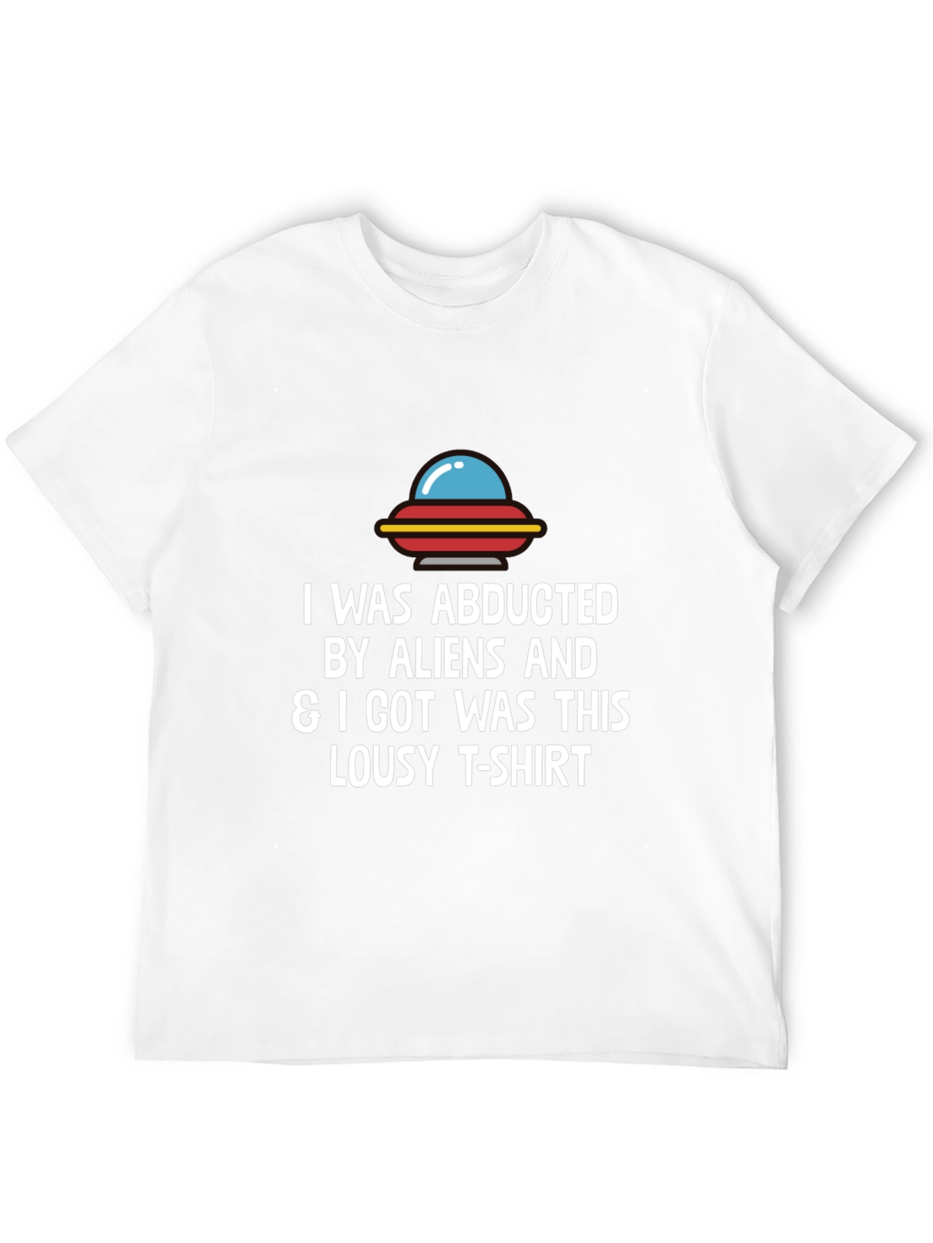 Abducted by Aliens Graphic T-Shirt - Mens Black Tee