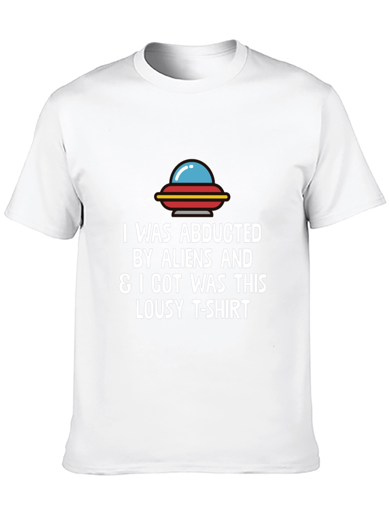 Abducted by Aliens Graphic T-Shirt - Mens Black Tee