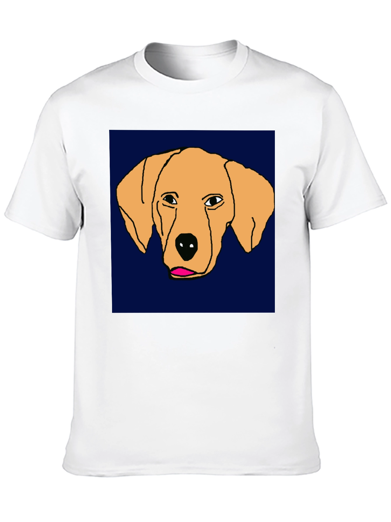 Dog Sketch Tee - Unique Graphic Print T-Shirt