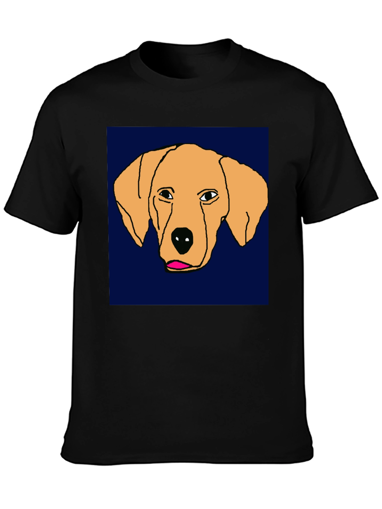 Dog Sketch Tee - Unique Graphic Print T-Shirt