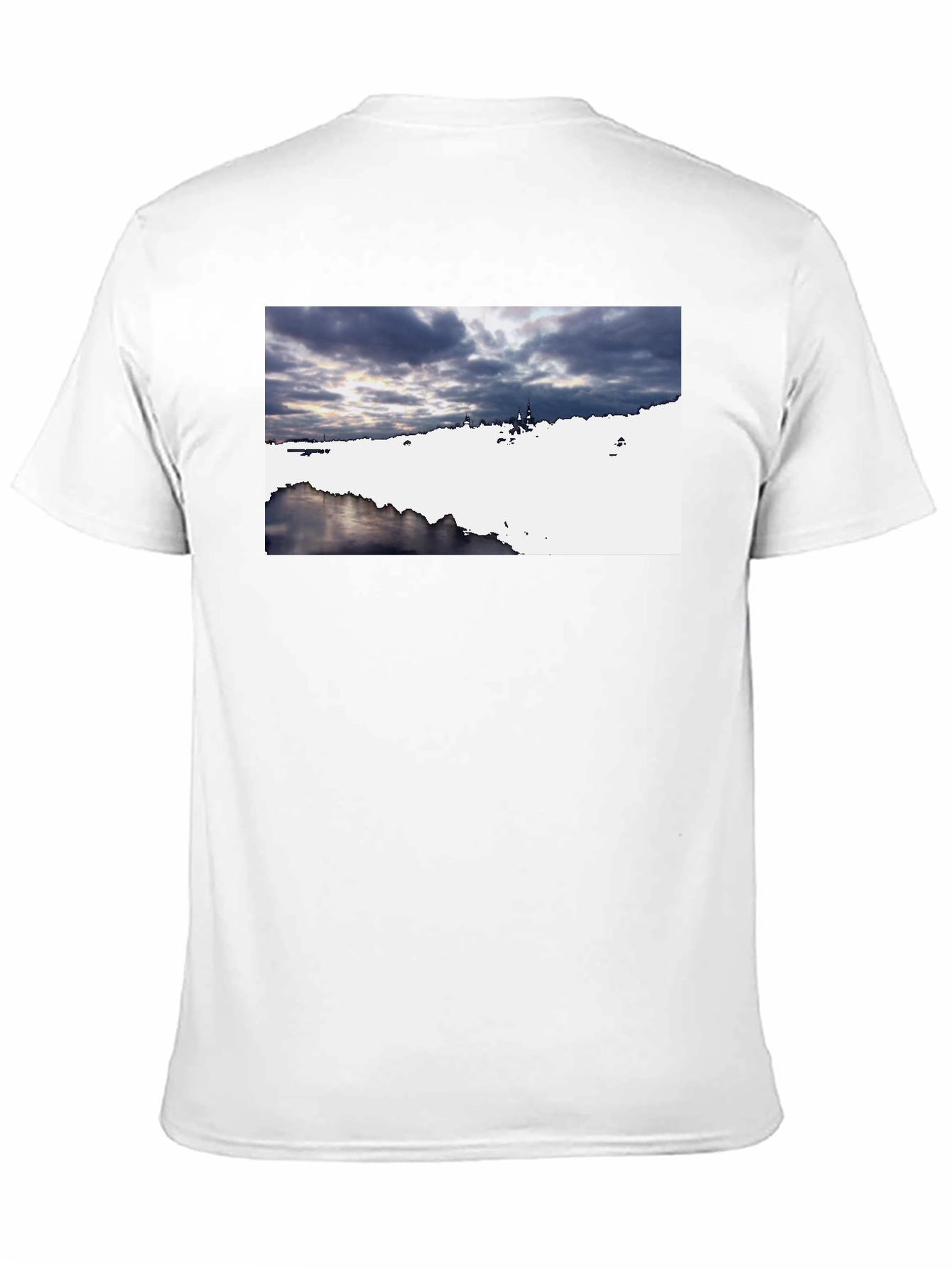 Scenic Landscape Graphic Tee - Black