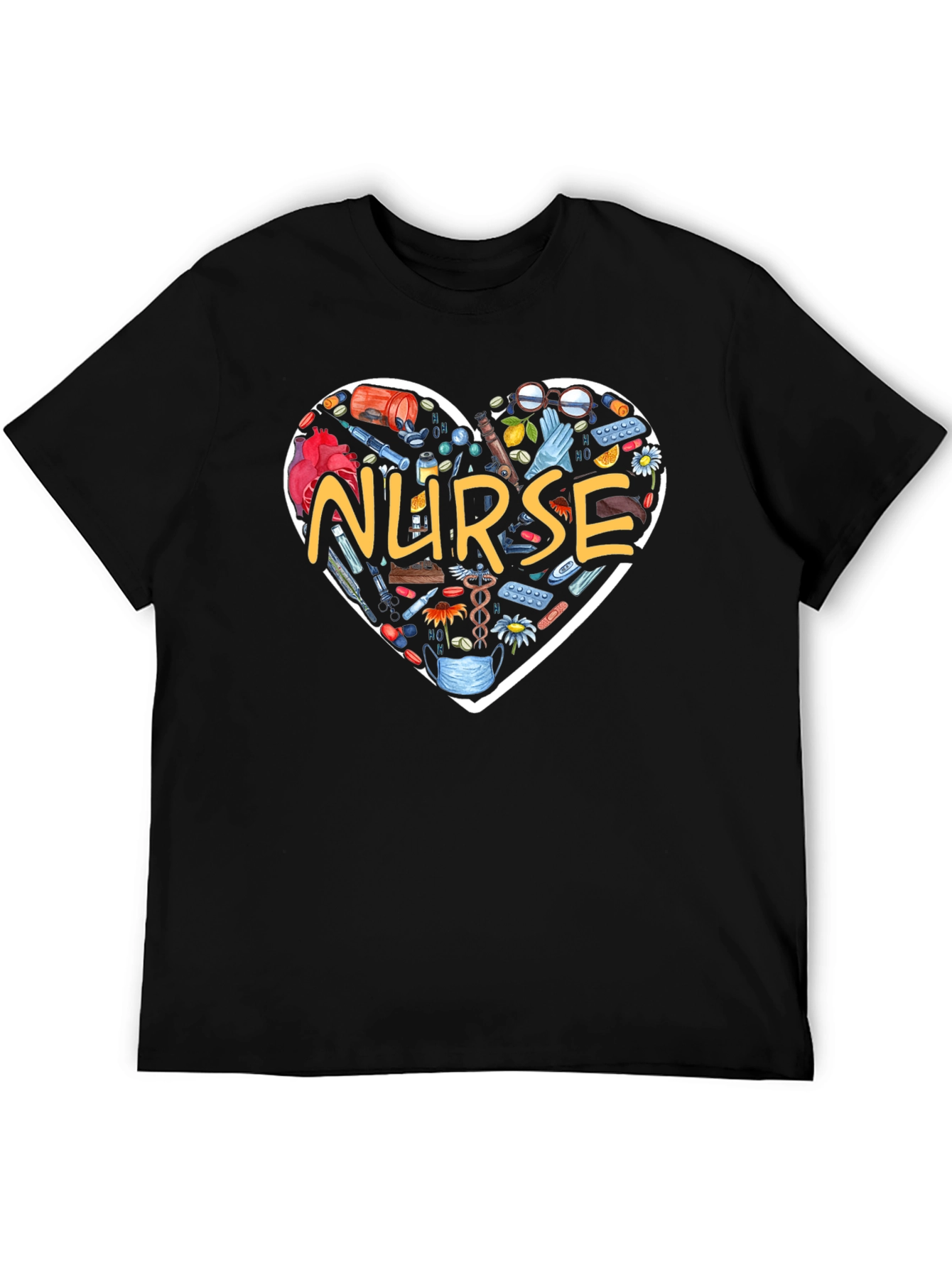 Nurse Heart Graphic T-Shirt