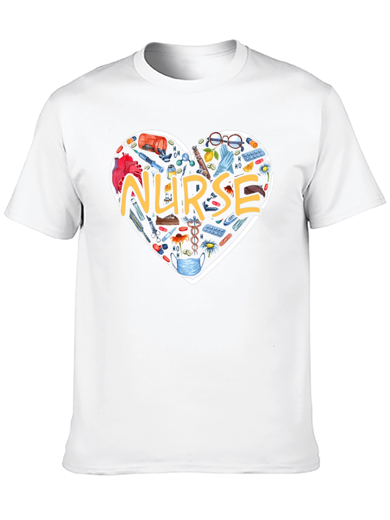 Nurse Heart Graphic T-Shirt