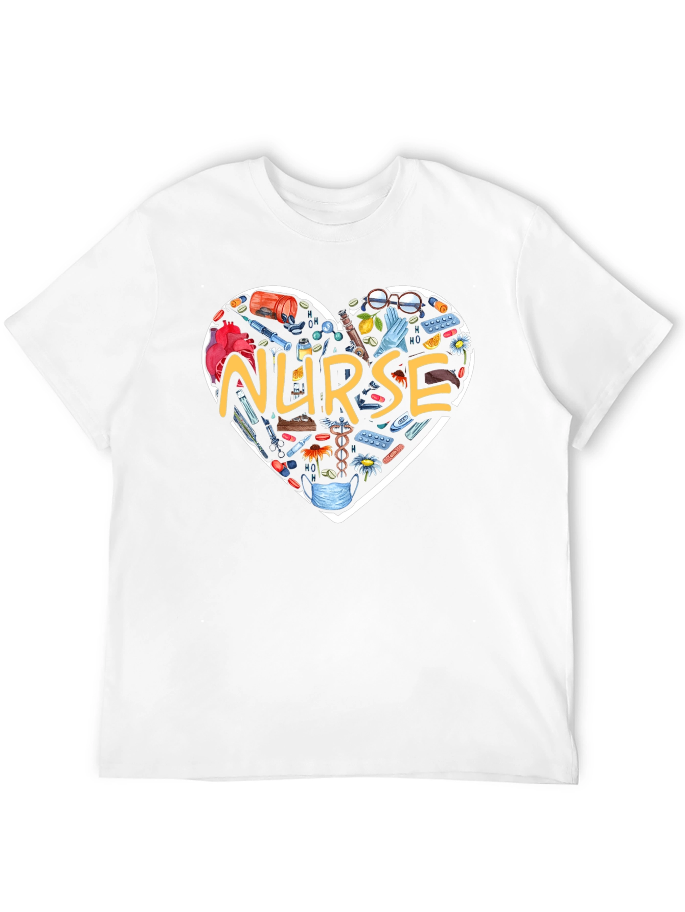 Nurse Heart Graphic T-Shirt