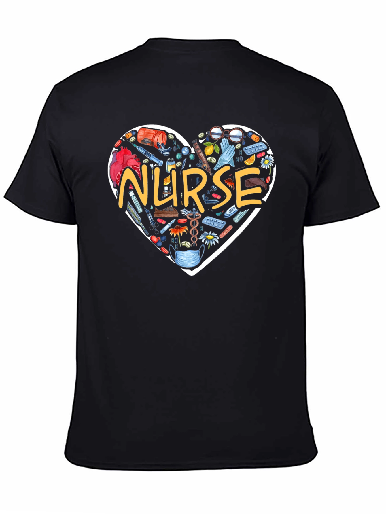 Nurse Heart Graphic T-Shirt