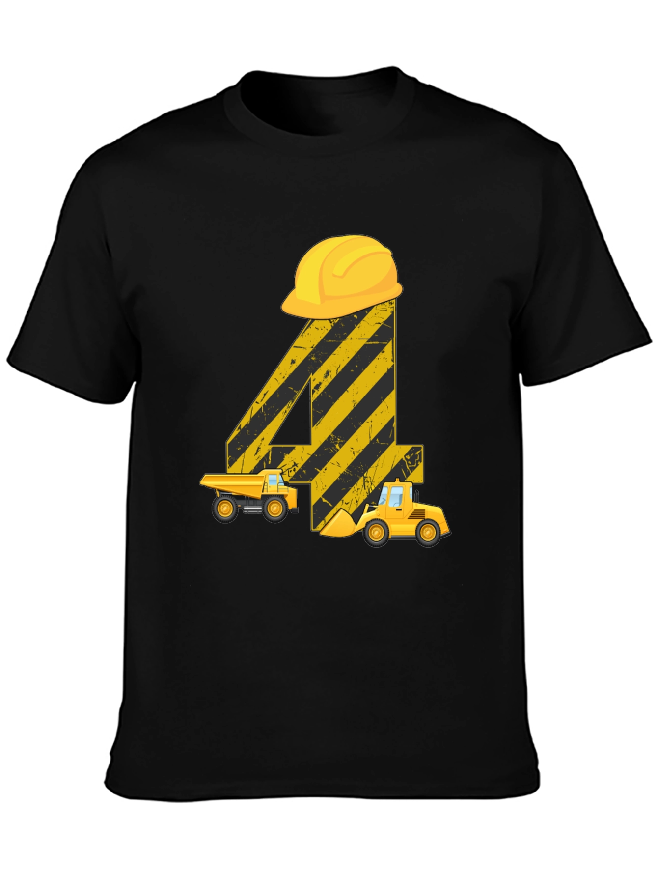Construction Birthday Shirt - 4th Birthday Digger Tee